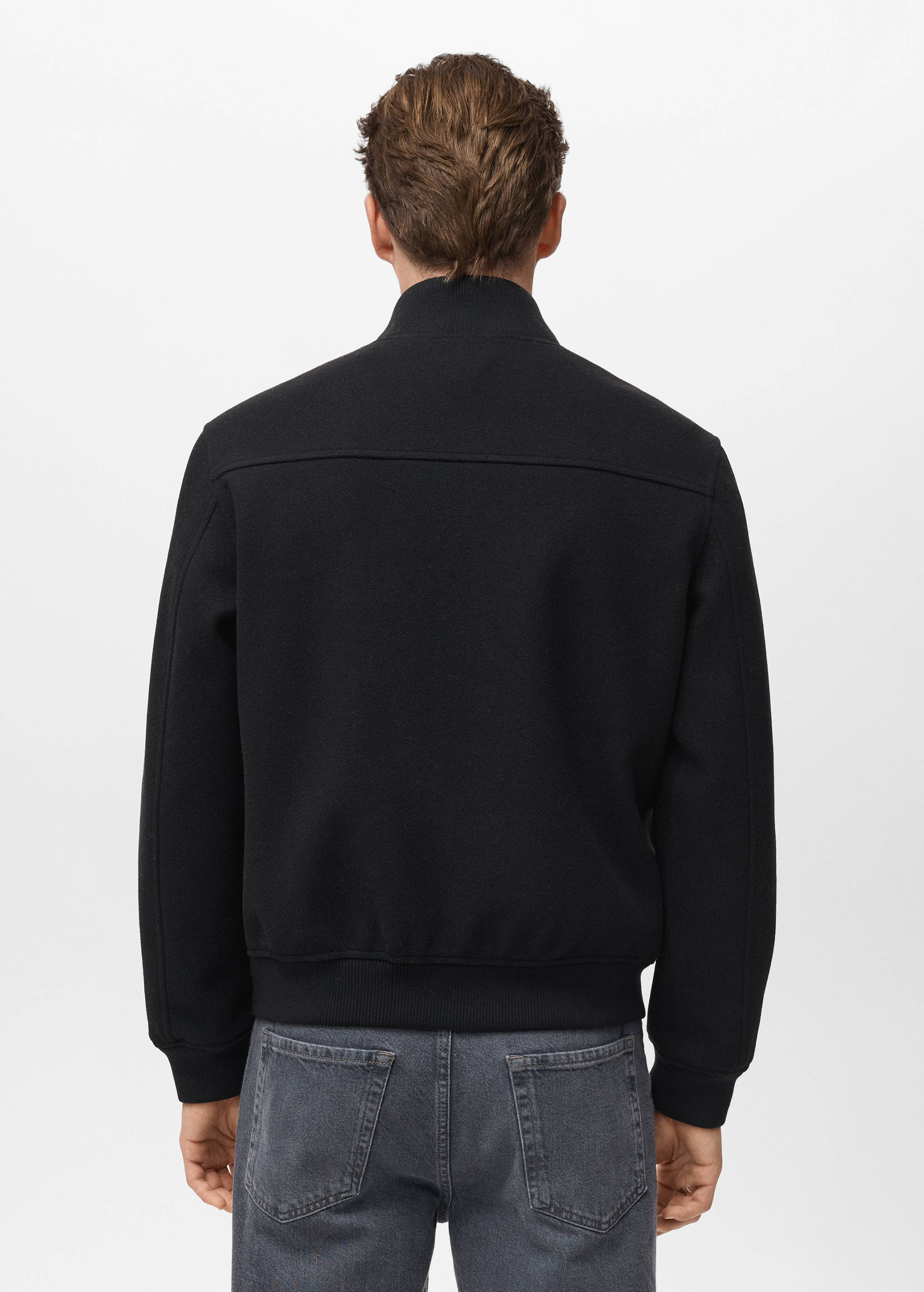 Куртка бомбер на молнии - Обратная сторона изделия