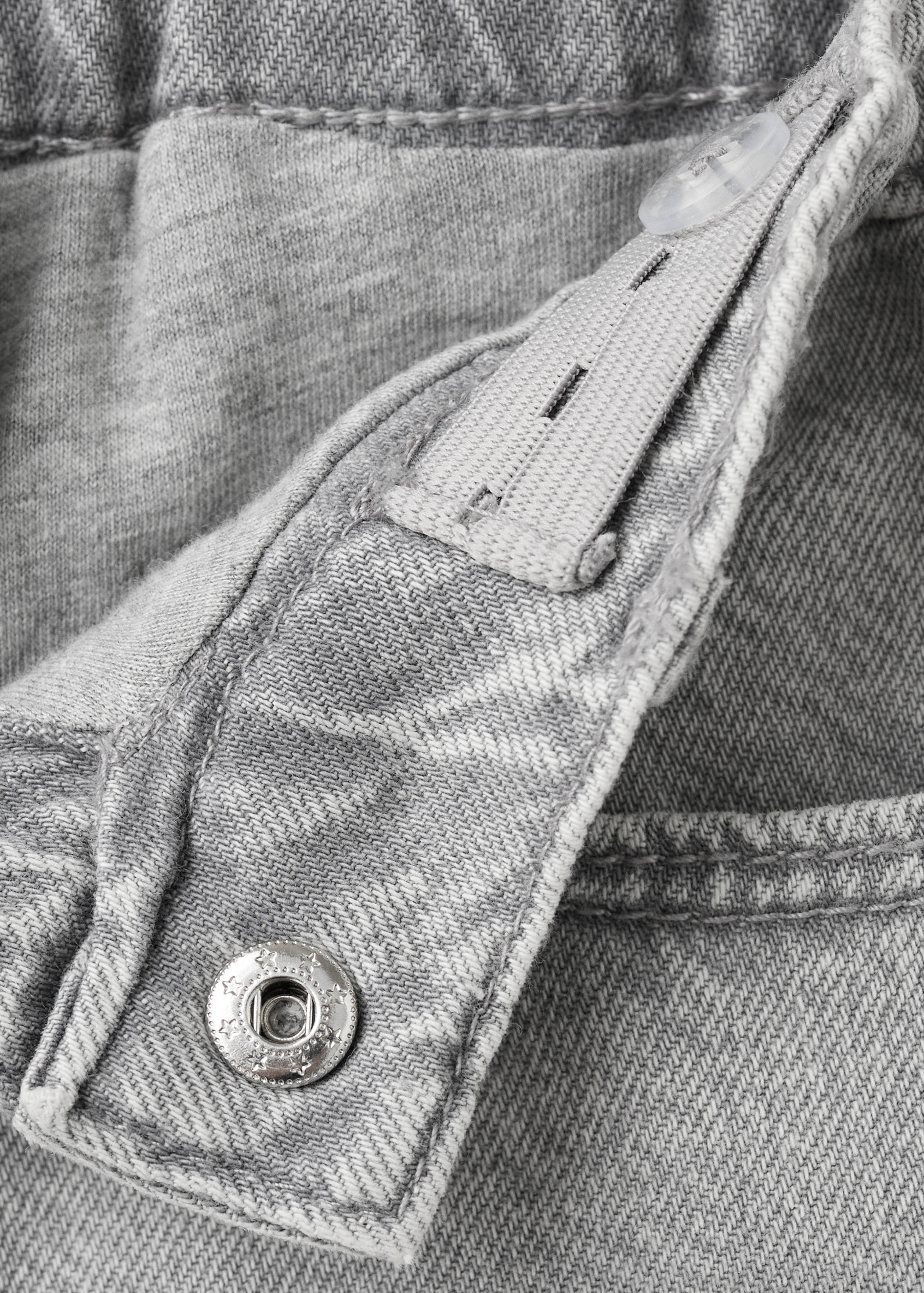 جينز مستقيم بطيات في الأسفل - تفاصيل المنتج 8