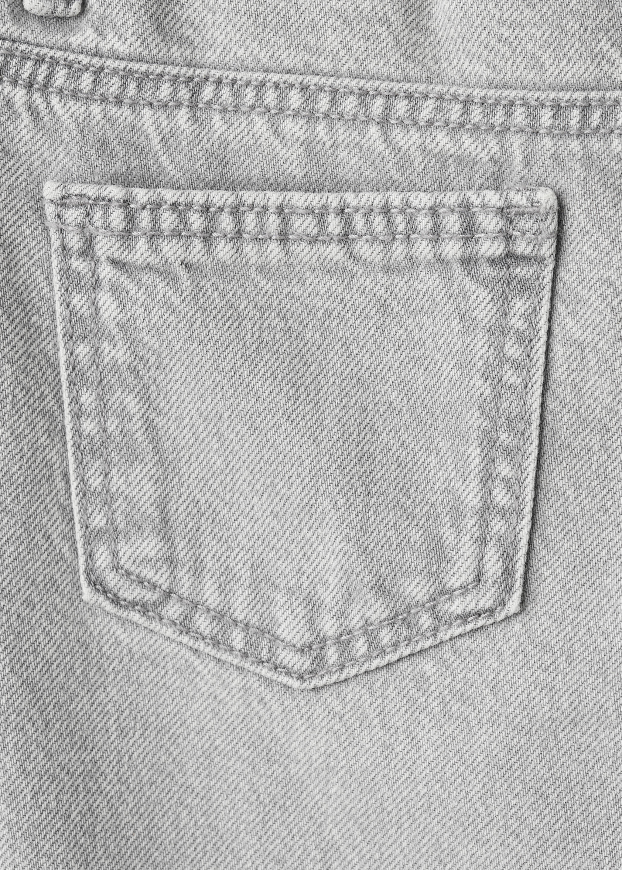 جينز مستقيم بطيات في الأسفل - تفاصيل المنتج 0