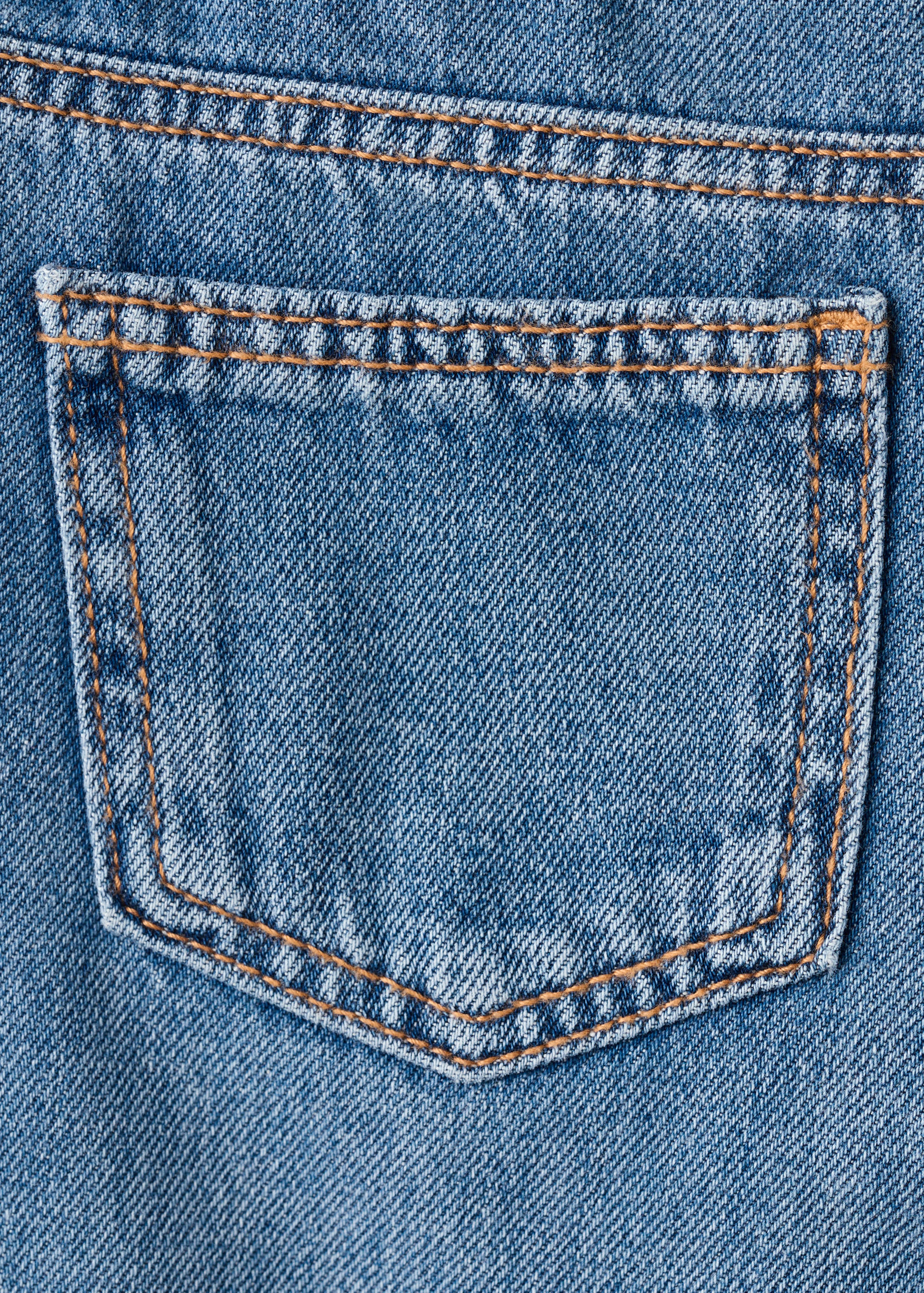 جينز مستقيم بطيات في الأسفل - تفاصيل المنتج 0