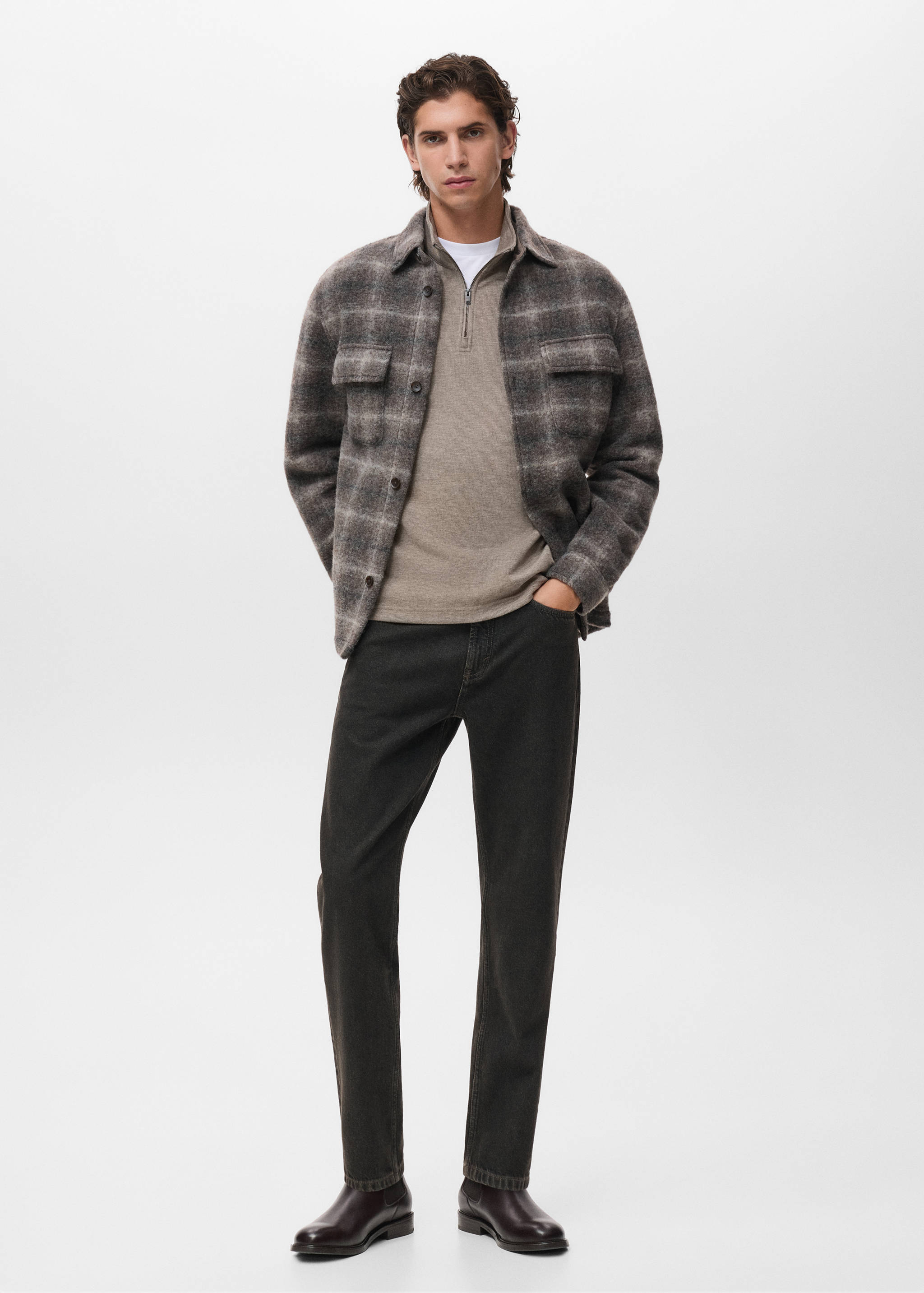 Regular-fit zip-up hoodie - General plane