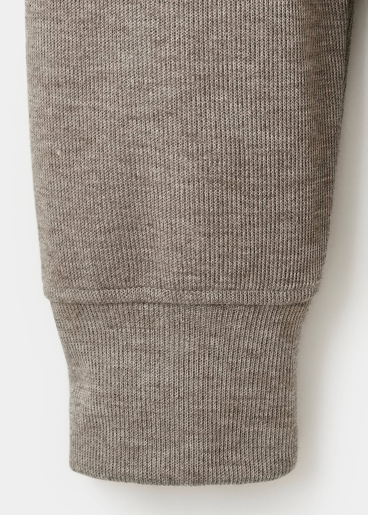 Regular-fit zip-up hoodie — Sand