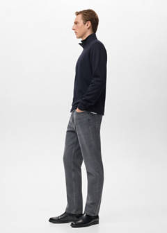 Regular-fit zip-up hoodie — Navy 5