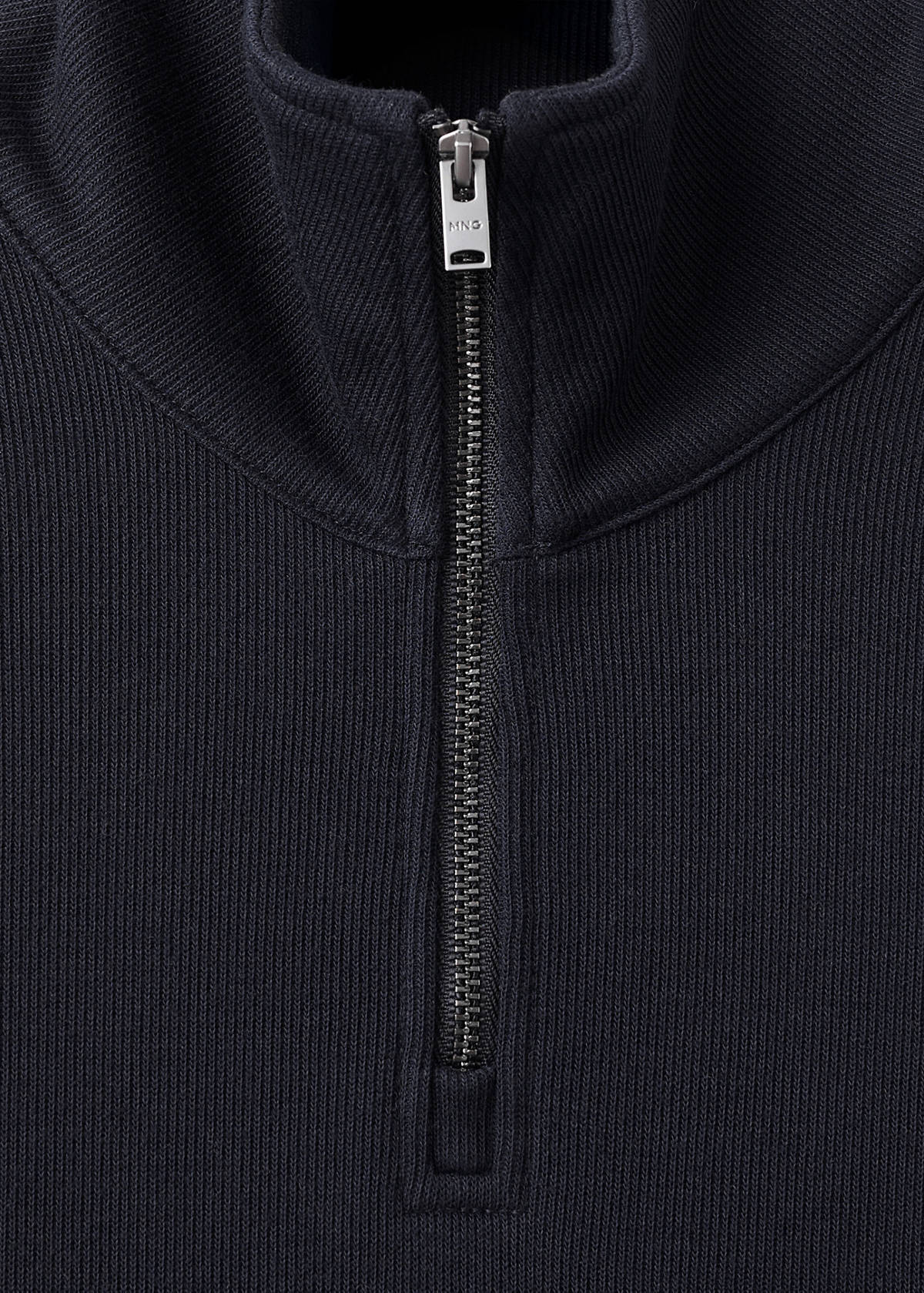 Regular-fit zip-up hoodie — Navy