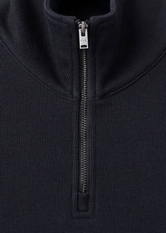 Regular-fit zip-up hoodie — Navy 7