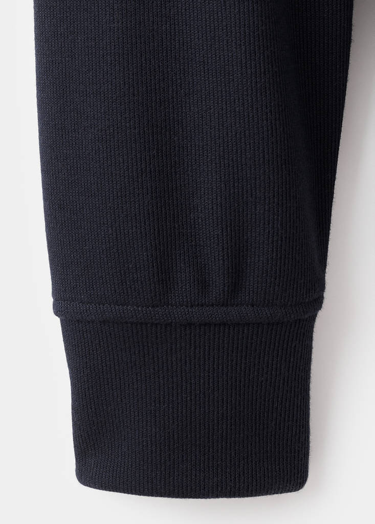 Regular-fit zip-up hoodie — Navy
