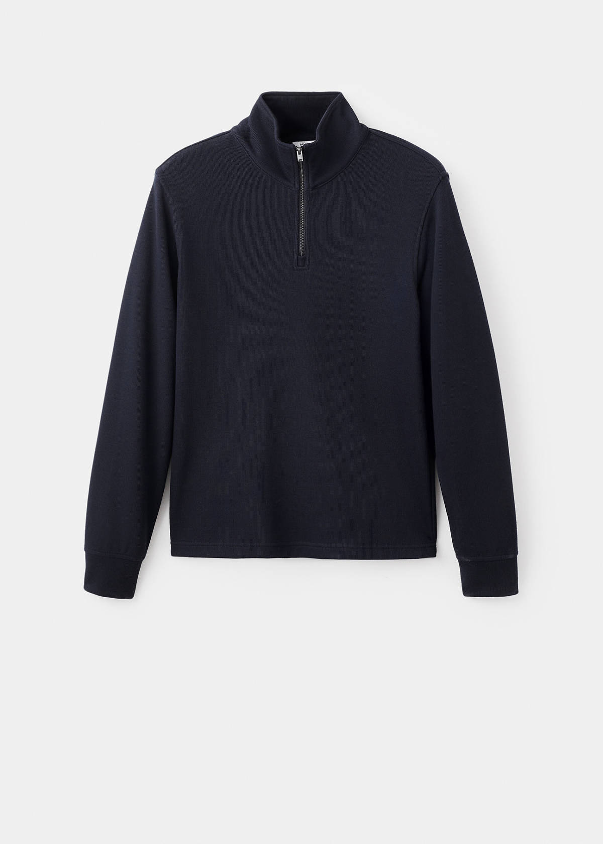 Regular-fit zip-up hoodie — Navy