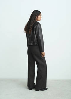 Wide leg jeans with glitter — Black 6