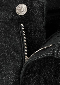 Wide leg jeans with glitter — Black 5