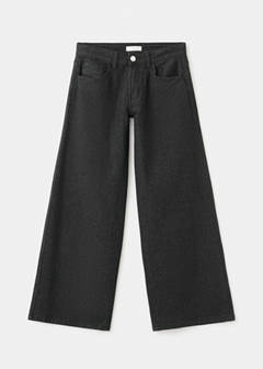 Wide leg jeans with glitter — Black 3