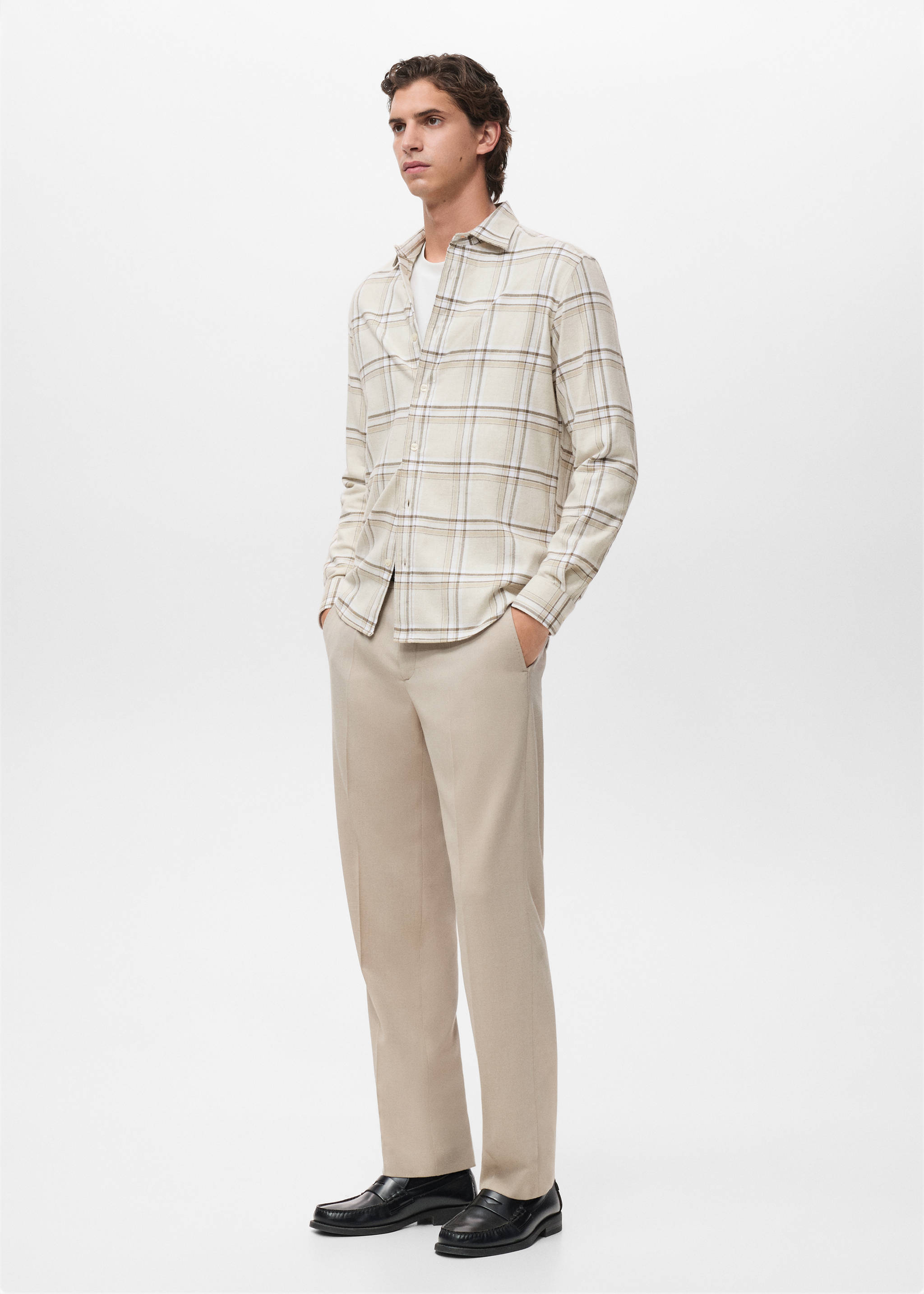 Camisa 100% algodón franela cuadros - Detalle del artículo 2
