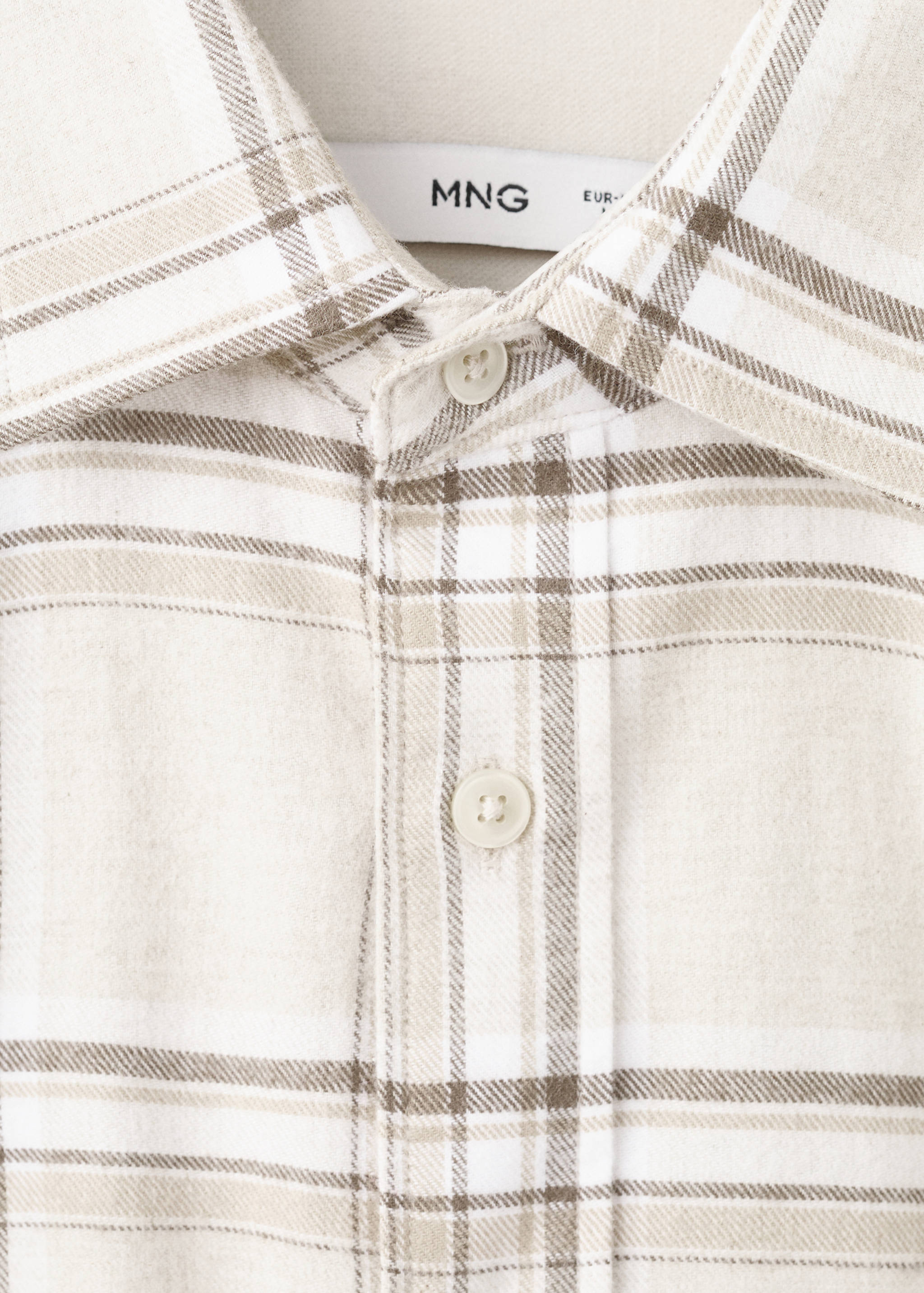 Camisa 100% algodón franela cuadros - Detalle del artículo 8
