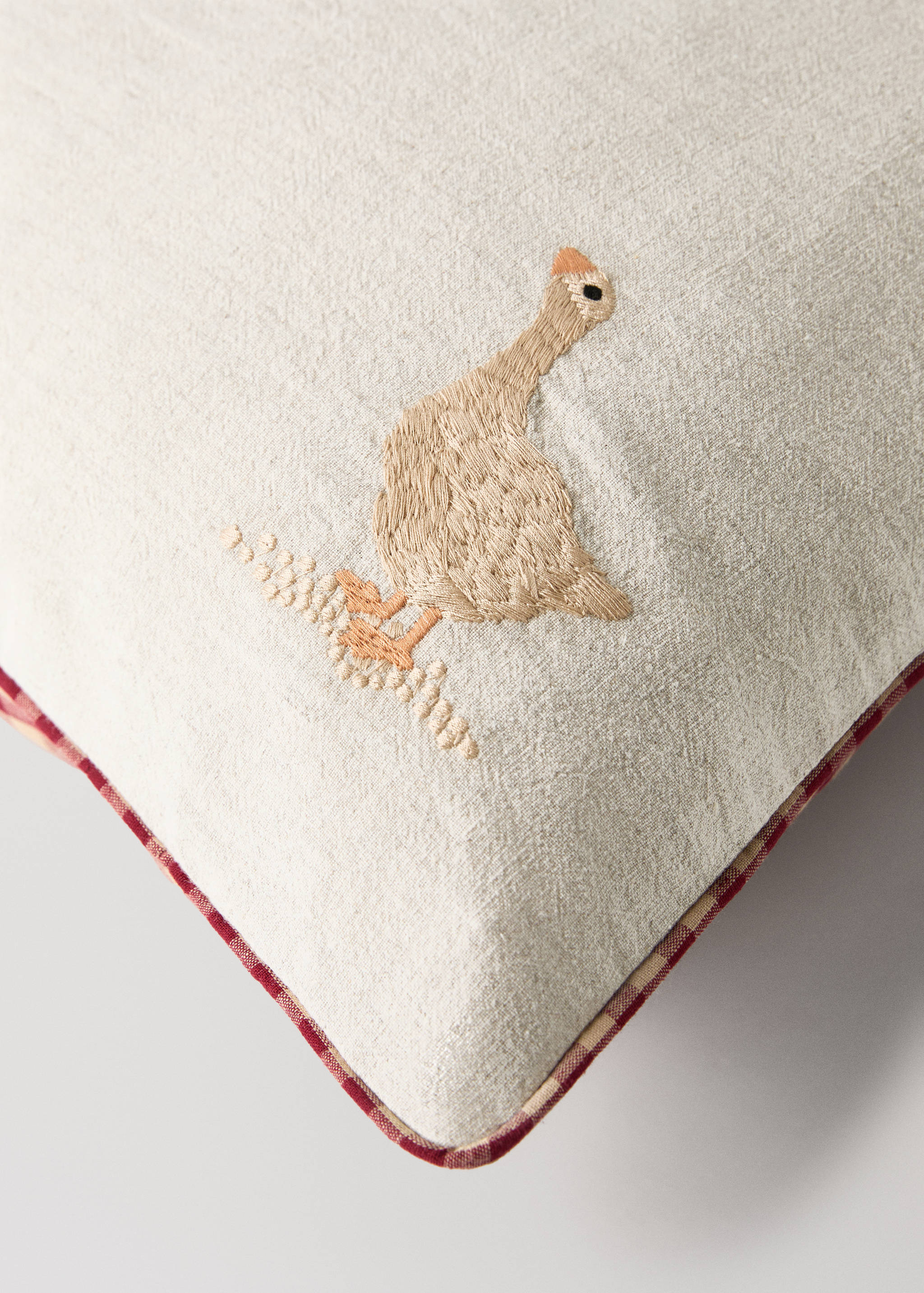 Reversible embroidered children's cushion cover 40x60cm - Details of the article 2