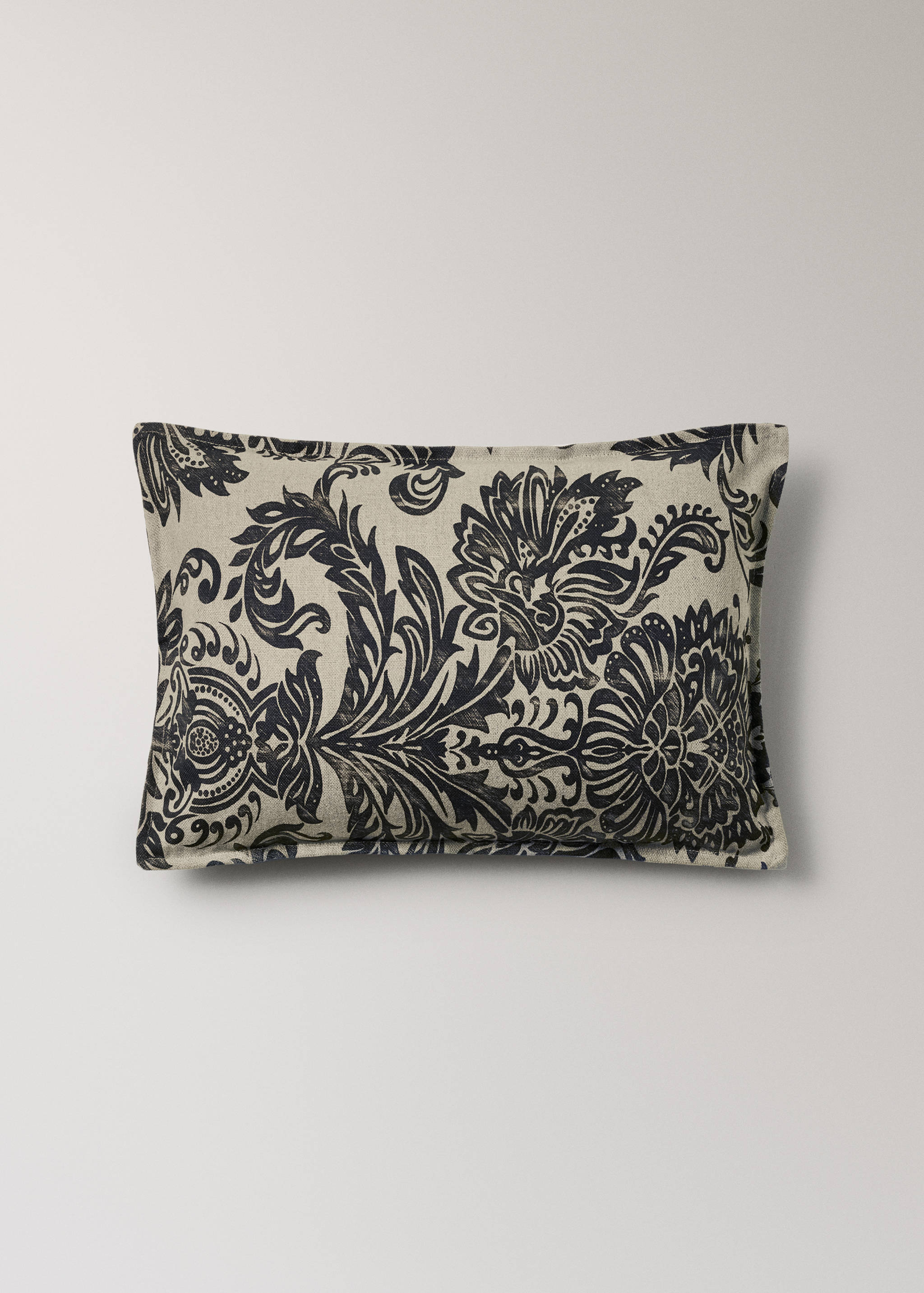 Damask-print cushion cover 40x60cm - Article without model