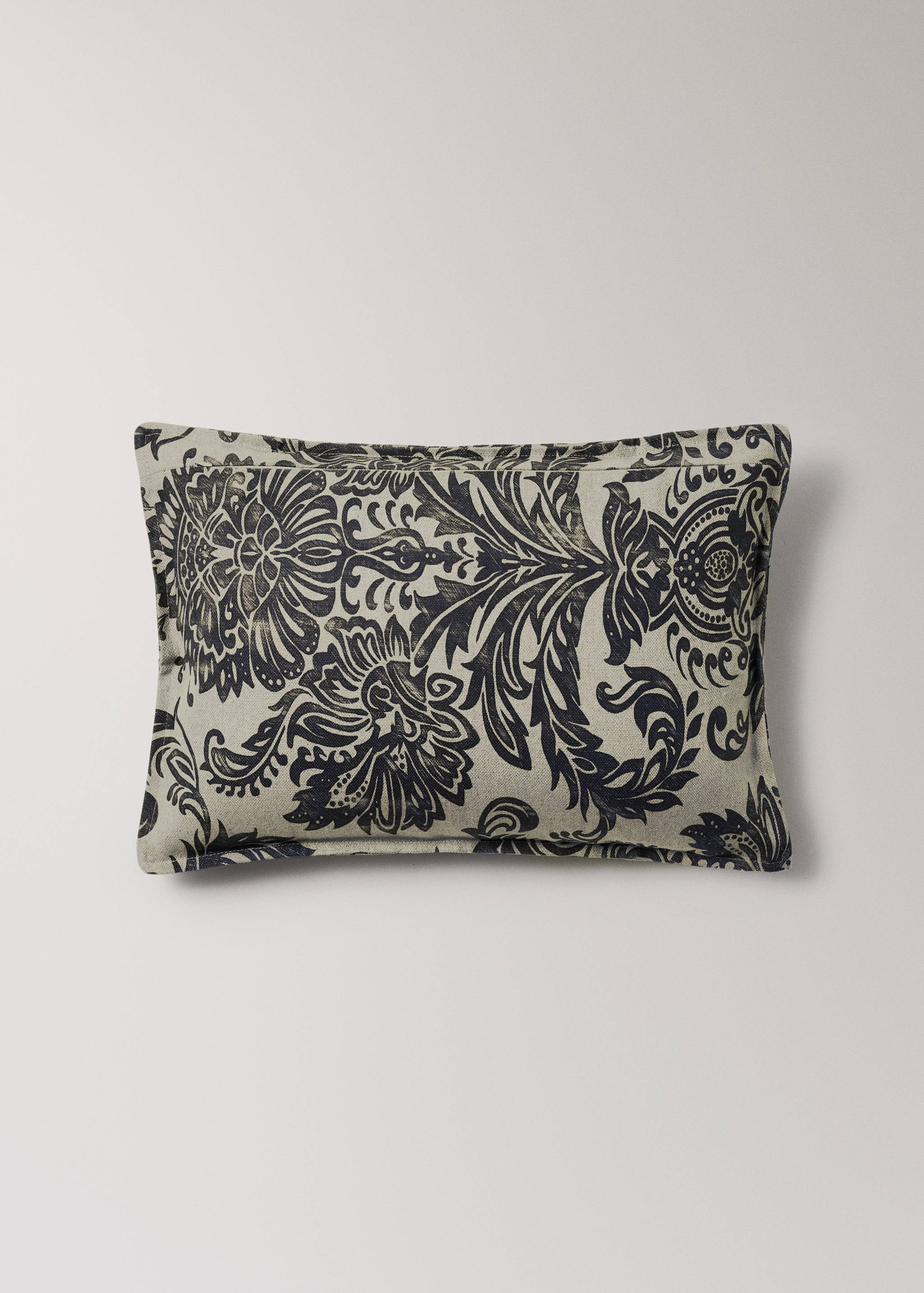Damask-print cushion cover 40x60cm - Details of the article 1
