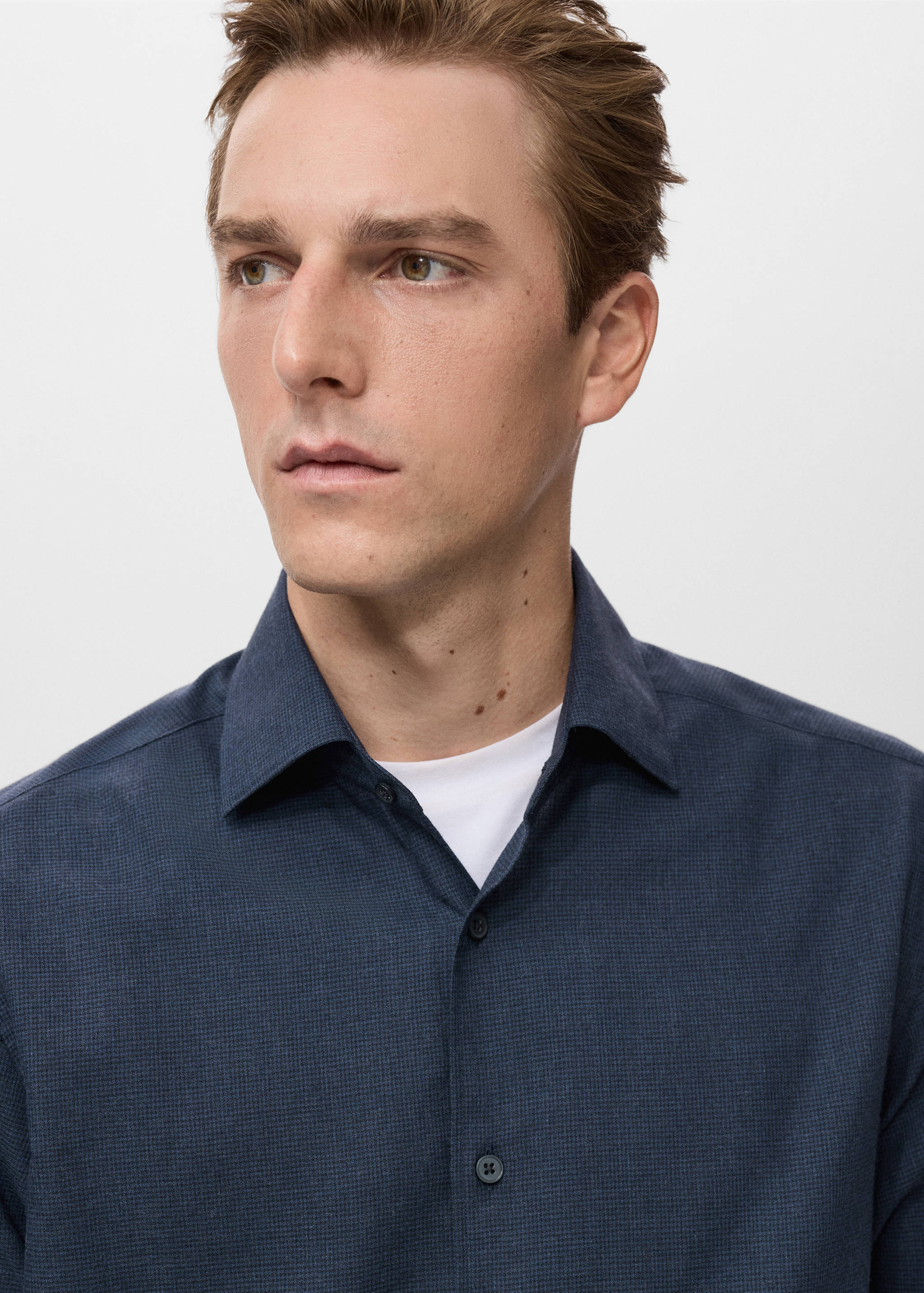 Camisa 100% algodón franela regular fit - Detalle del artículo 1