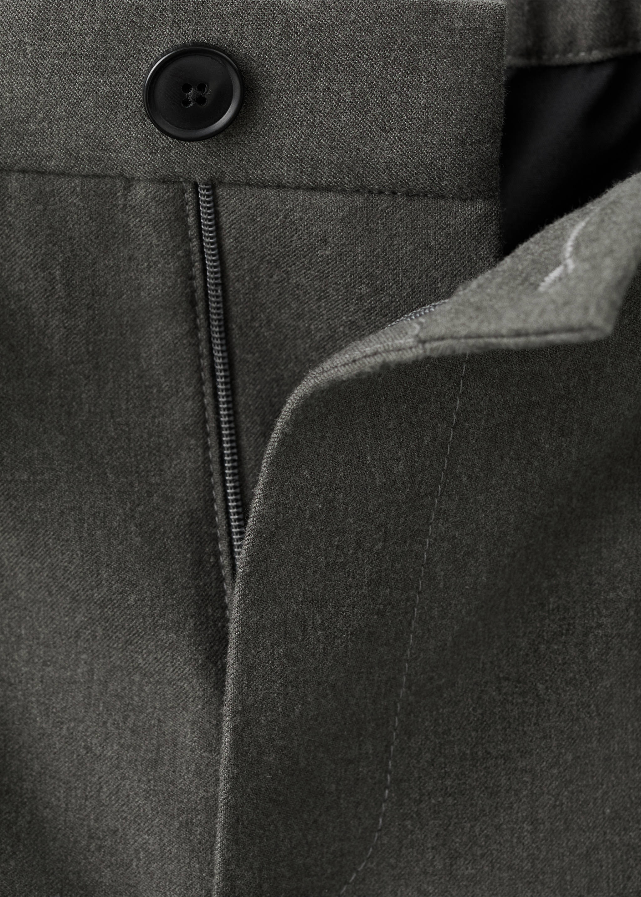 Брюки regular fit с защипами и шнуром - Деталь изделия 8, Коричневый средний. Ref: 17037913-00.
