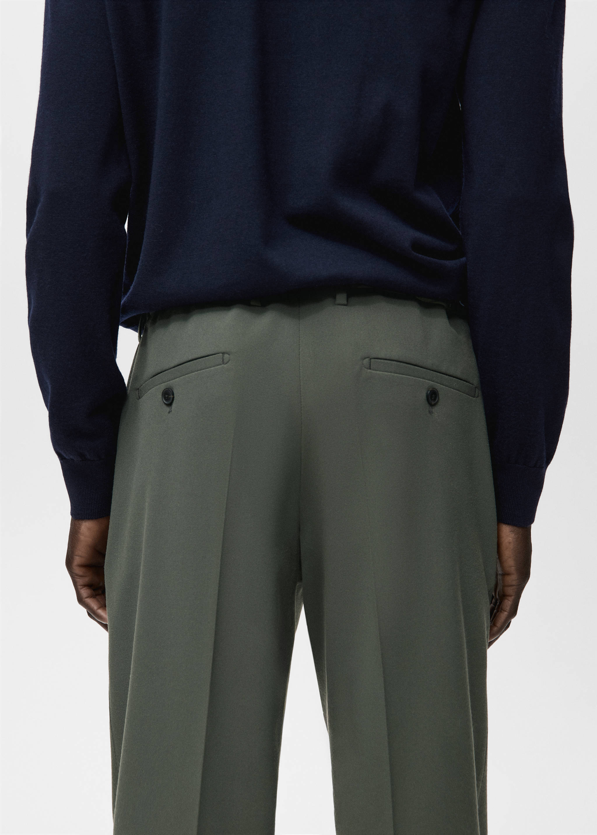 Regular fit bandplooibroek met aansnoerkoord - Detail van het artikel 6