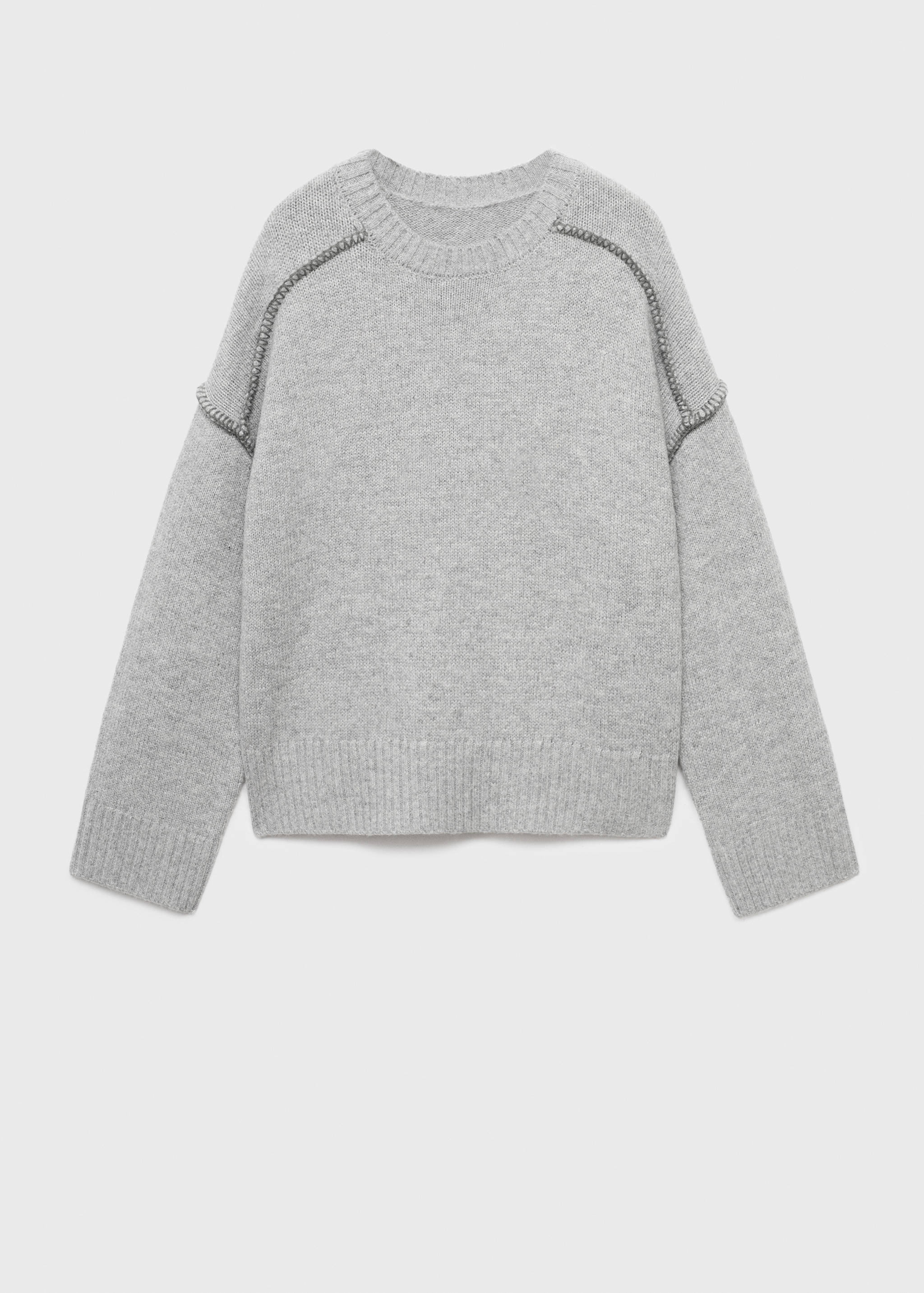 Tröja med sömnadsdetaljer - Artikel utan modell