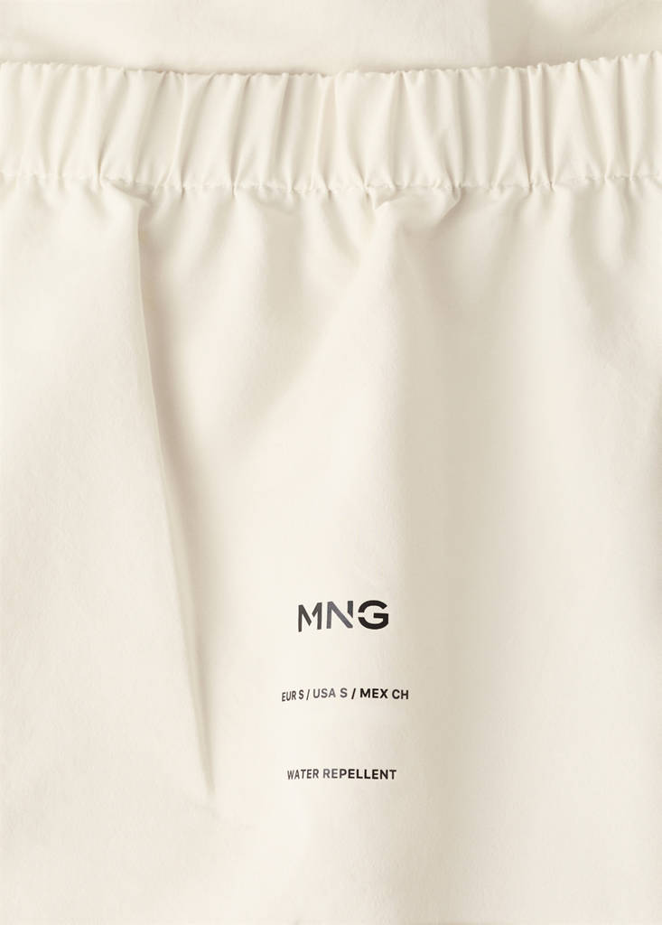 Hood puffer coat — Vanilla