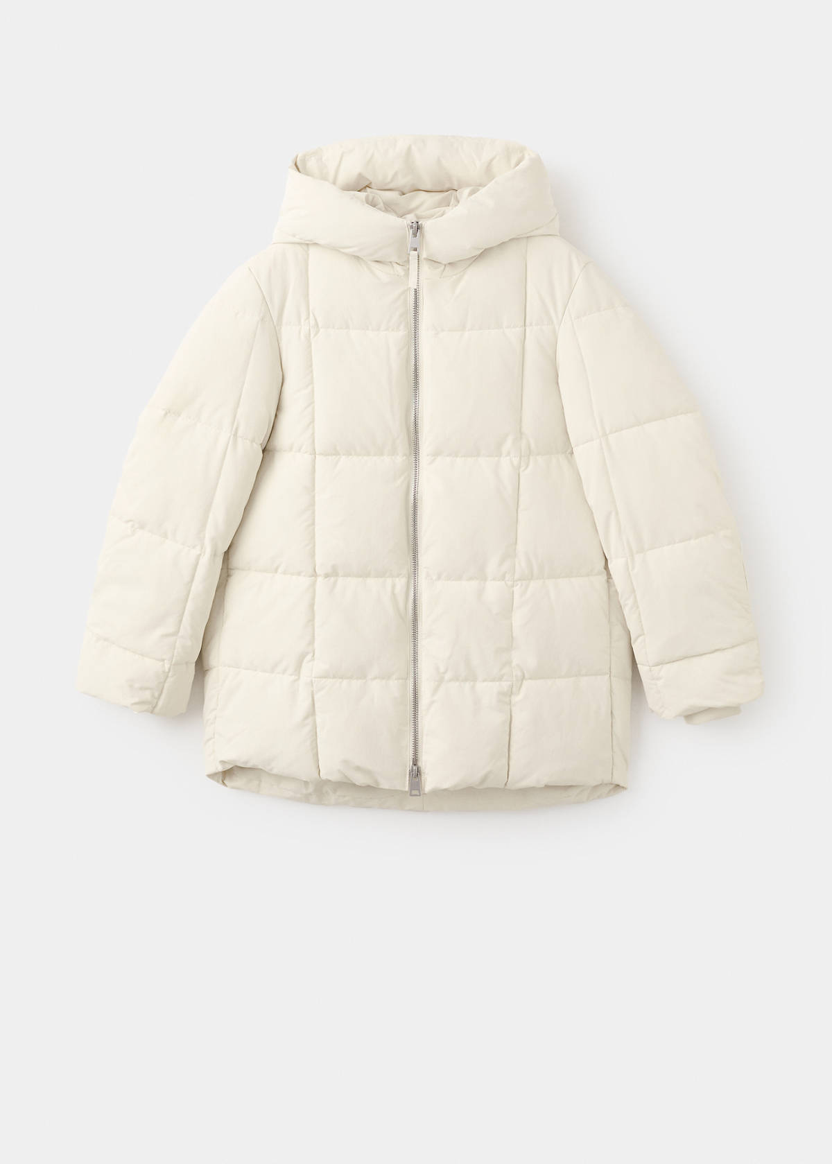 Hood puffer coat — Vanilla