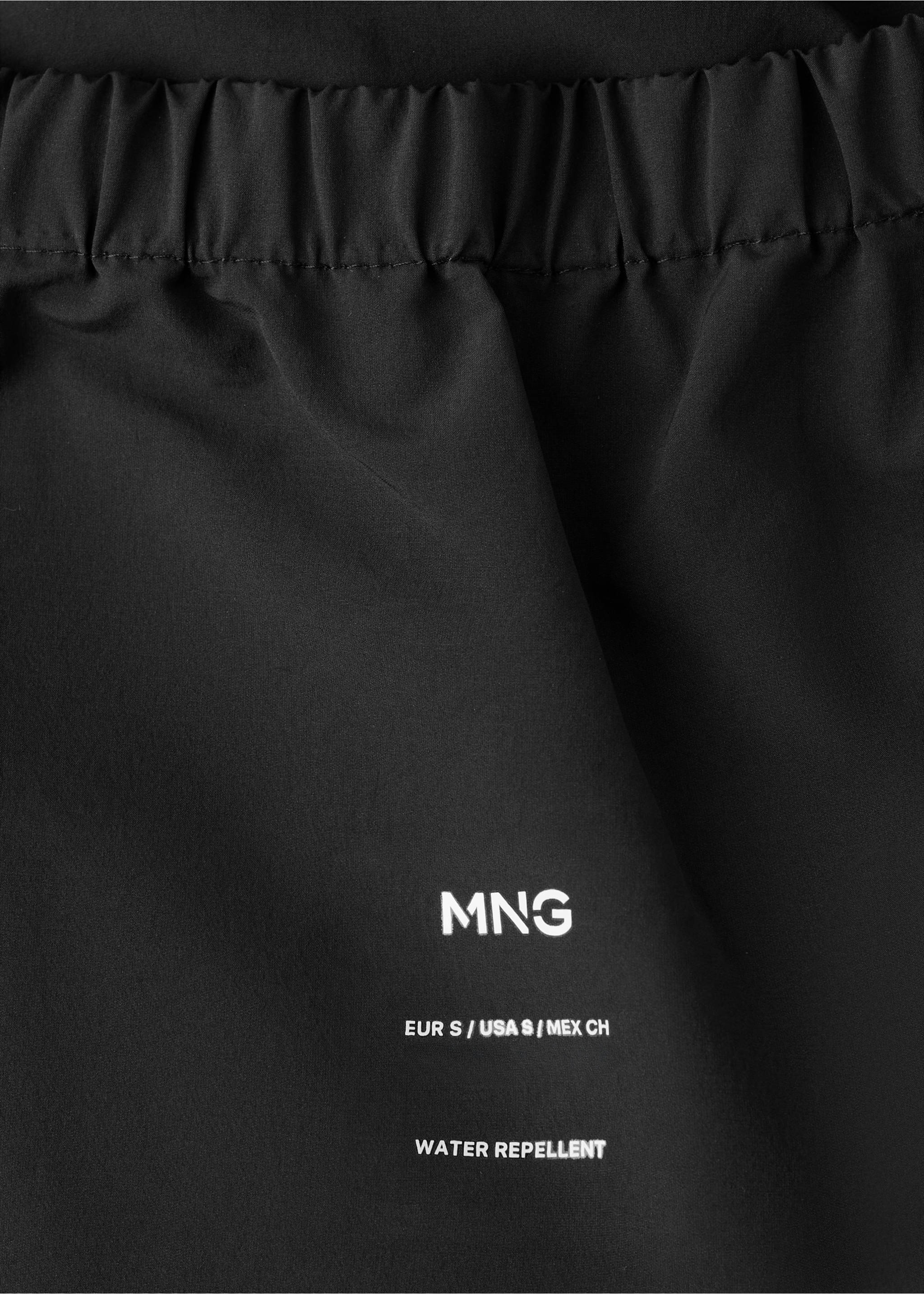 Hood puffer coat - Details of the article 0, Black. Ref: 17038267-00.