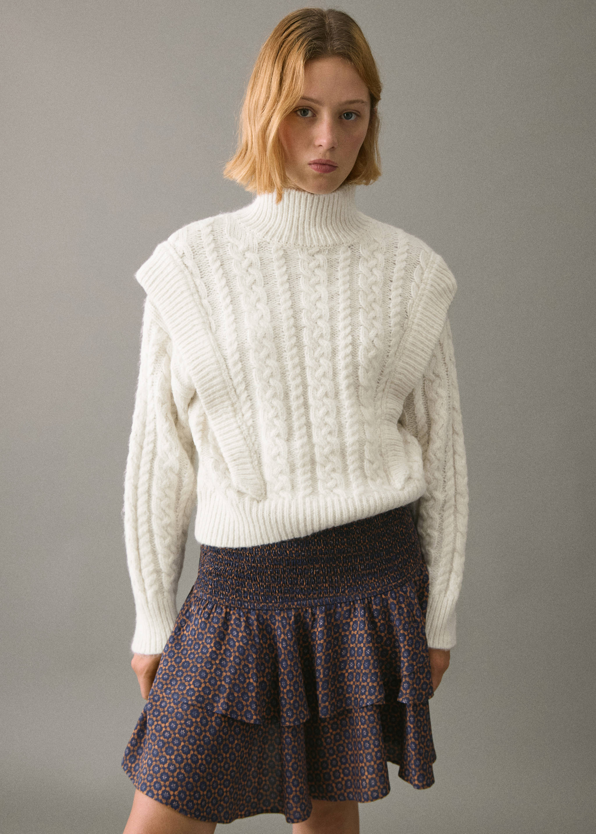 Printed ruffle skirt - Medium plane