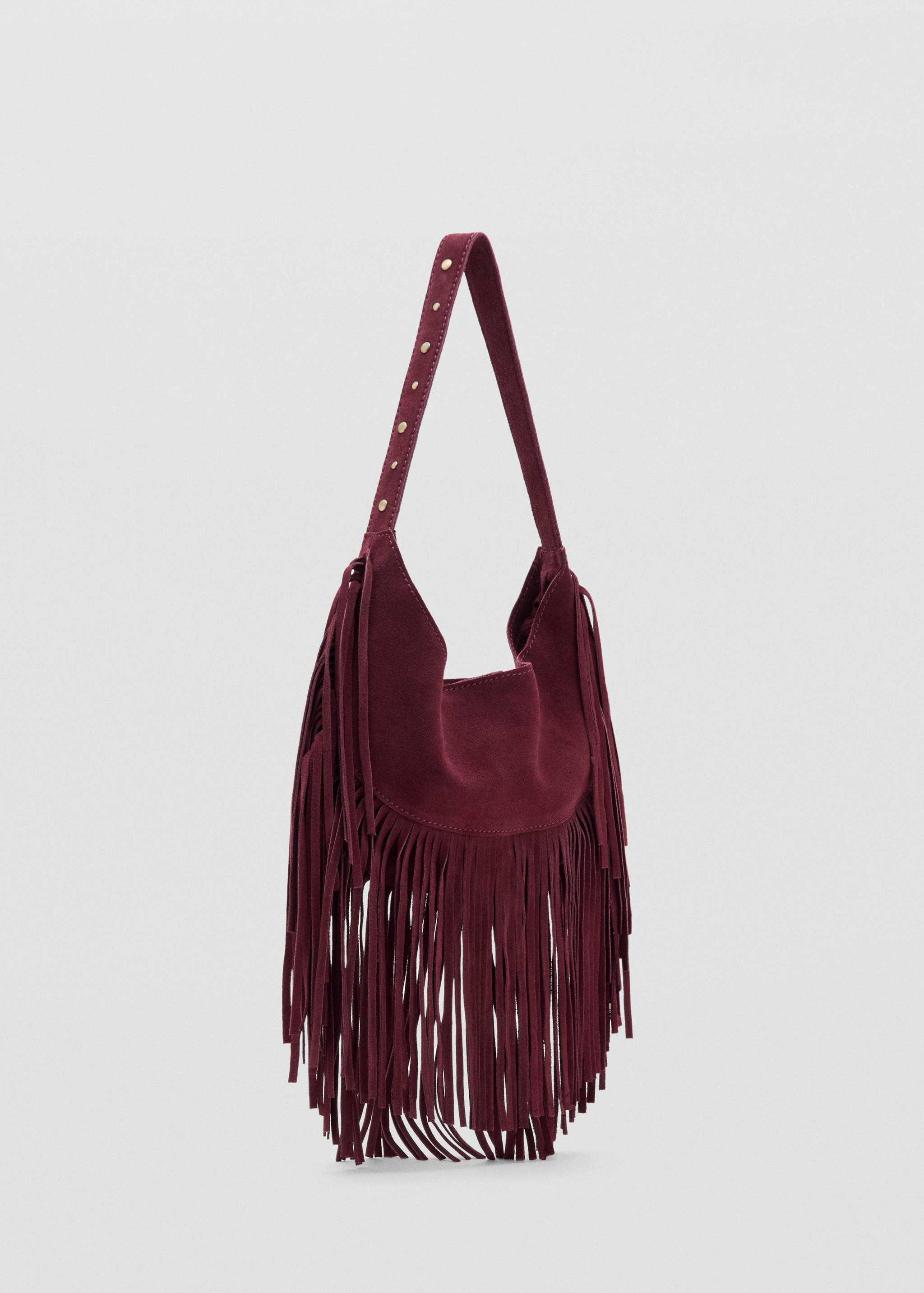 Fringe leather bag - Medium plane