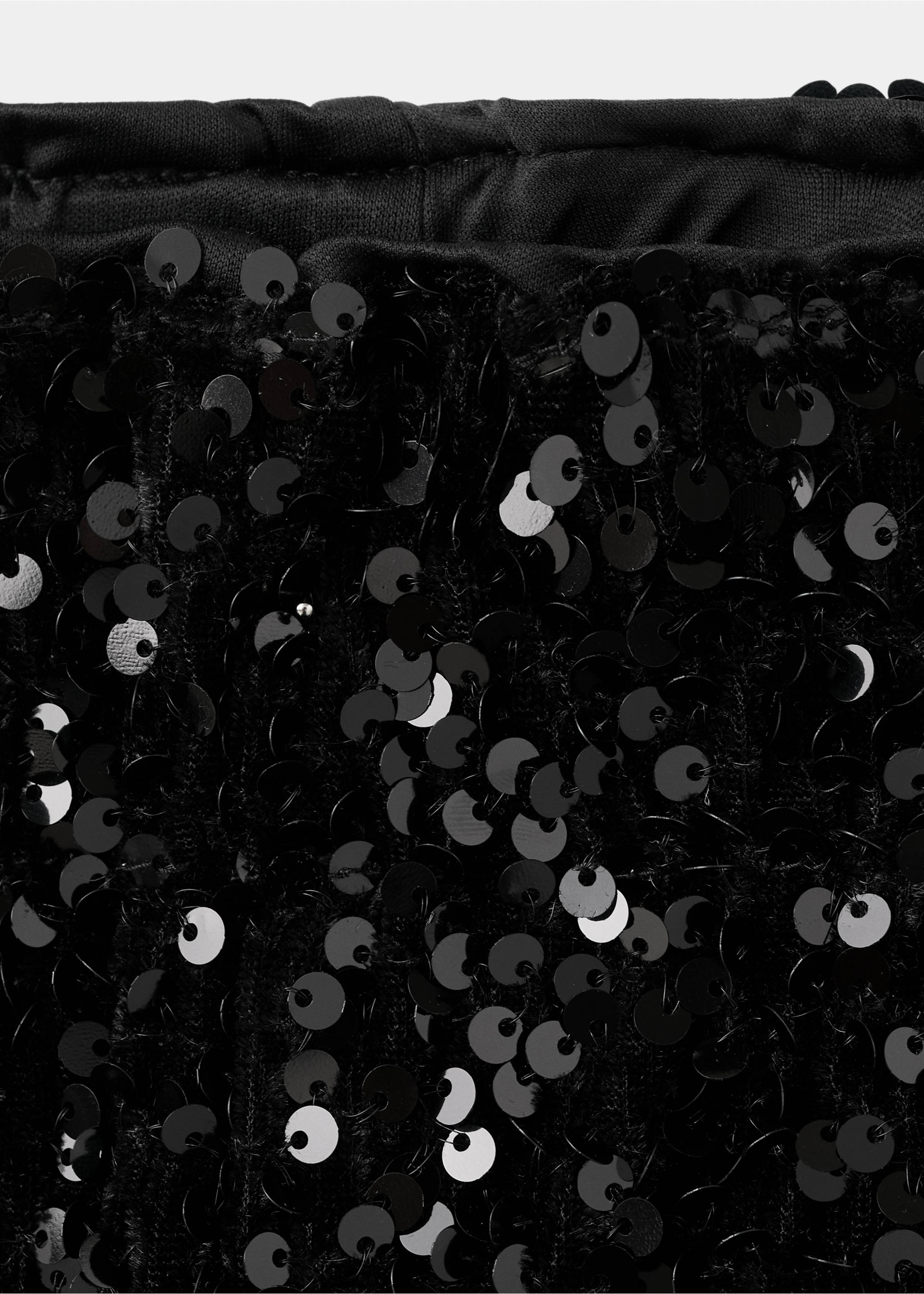 بنطلون واسع بالترتر - تفاصيل المنتج 8, أسود. Ref: 17038274-00.