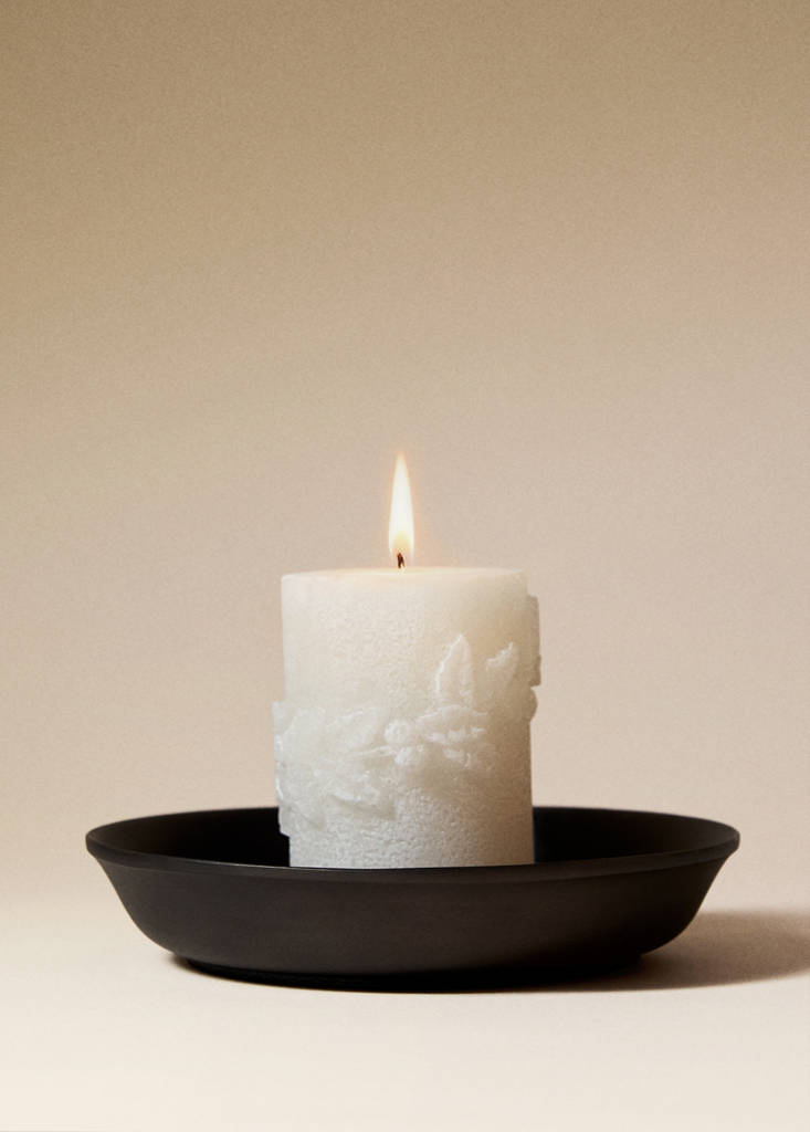 MANGO HOME - Bougeoir en métal noir - M