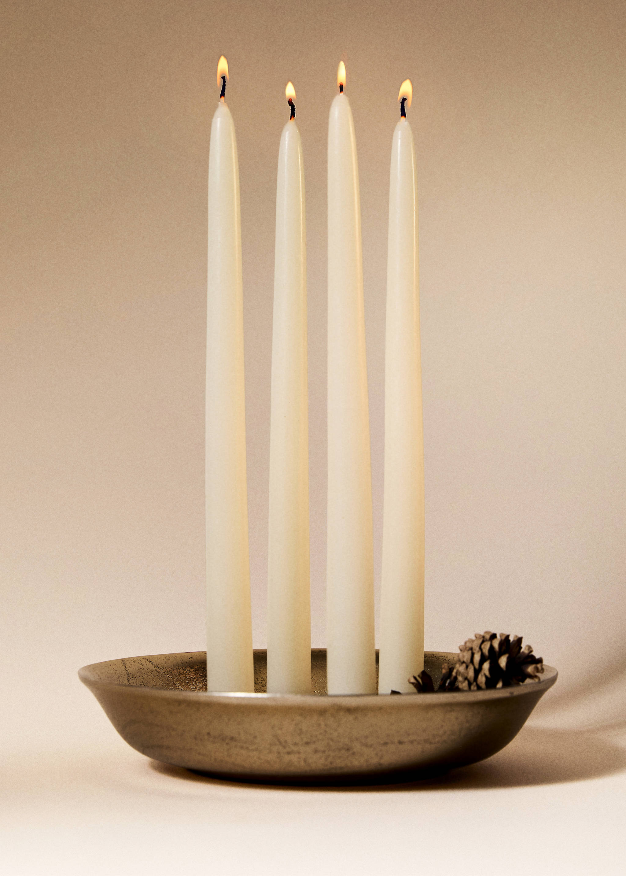 Kerzenständer für vier Kerzen aus Metall - Allgemeine Ansicht