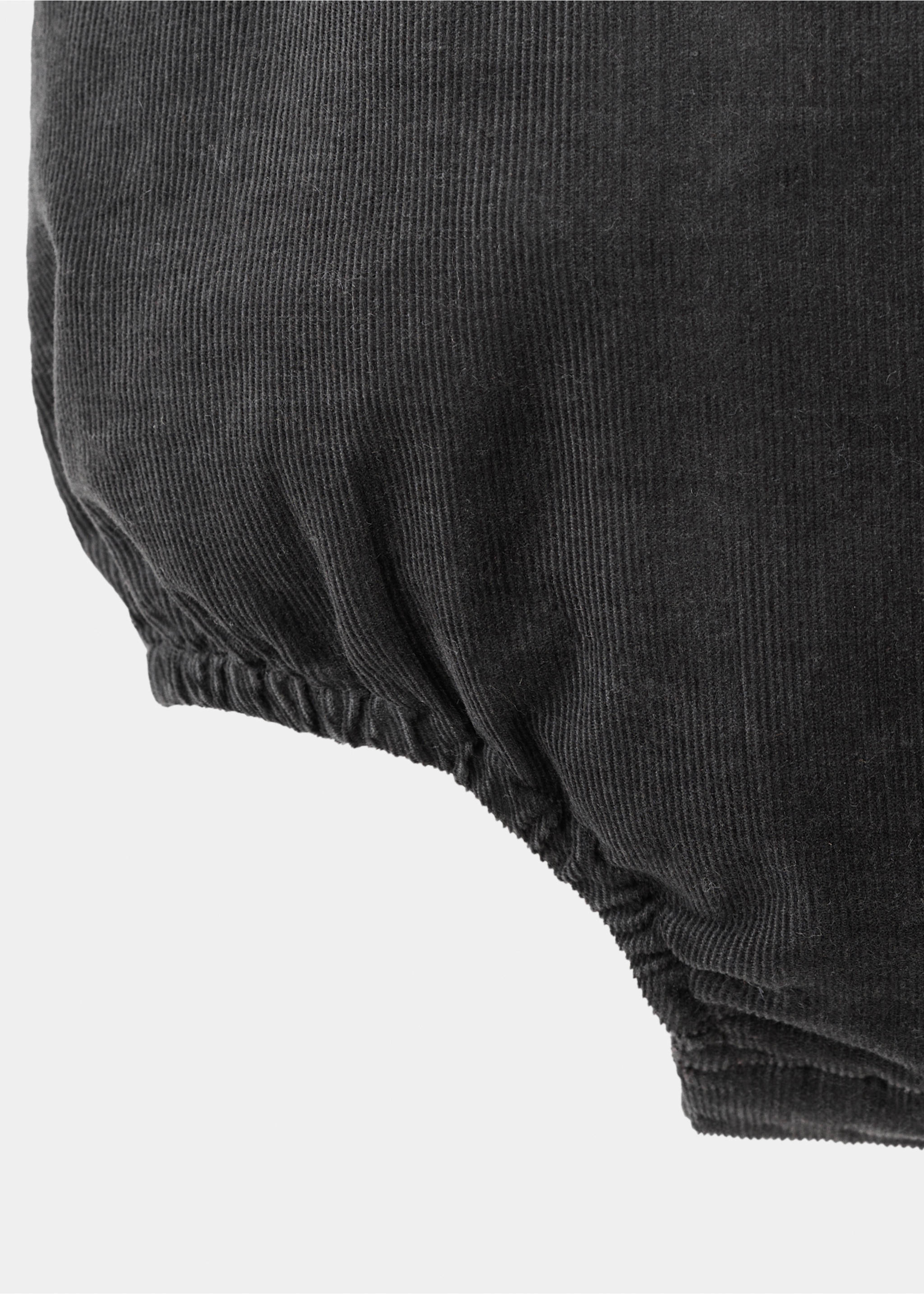 Corduroy romper - Details of the article 0, Charcoal. Ref: 17038633-00.