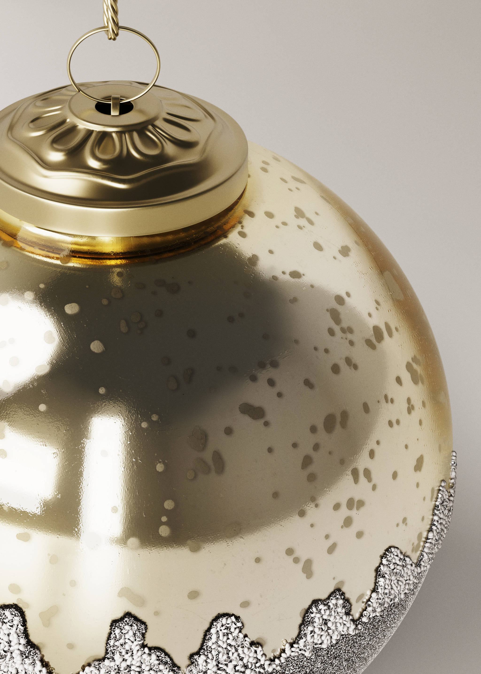 Julgransprydnader med snöflingsdetaljer - Detaljer om artikeln 3