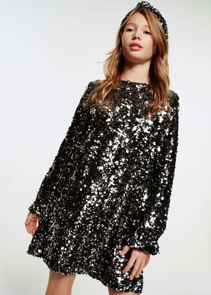 Sequined dress — Black
