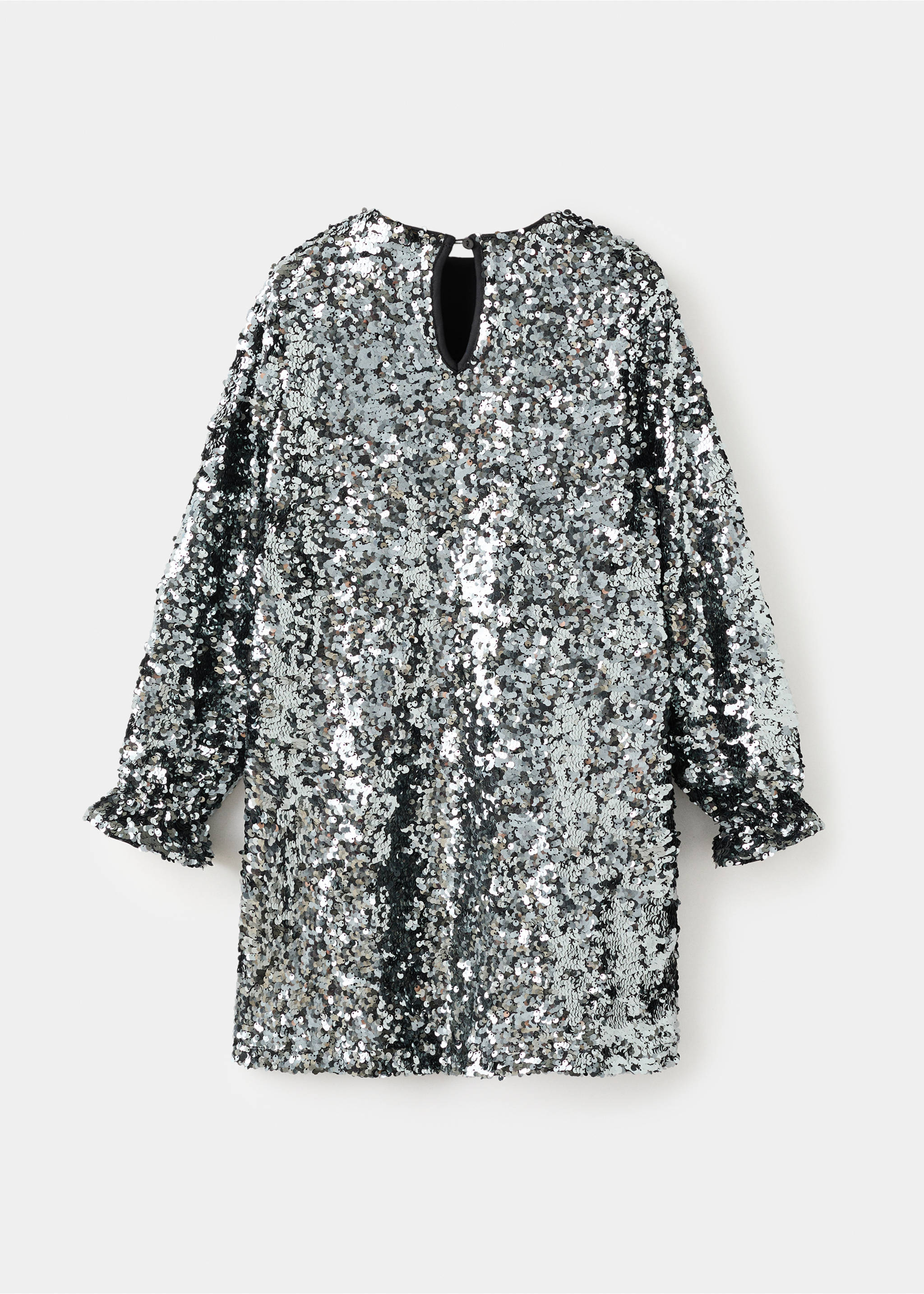 Robe à sequins - Verso de l’article, Noir. Ref: 17039098-00.