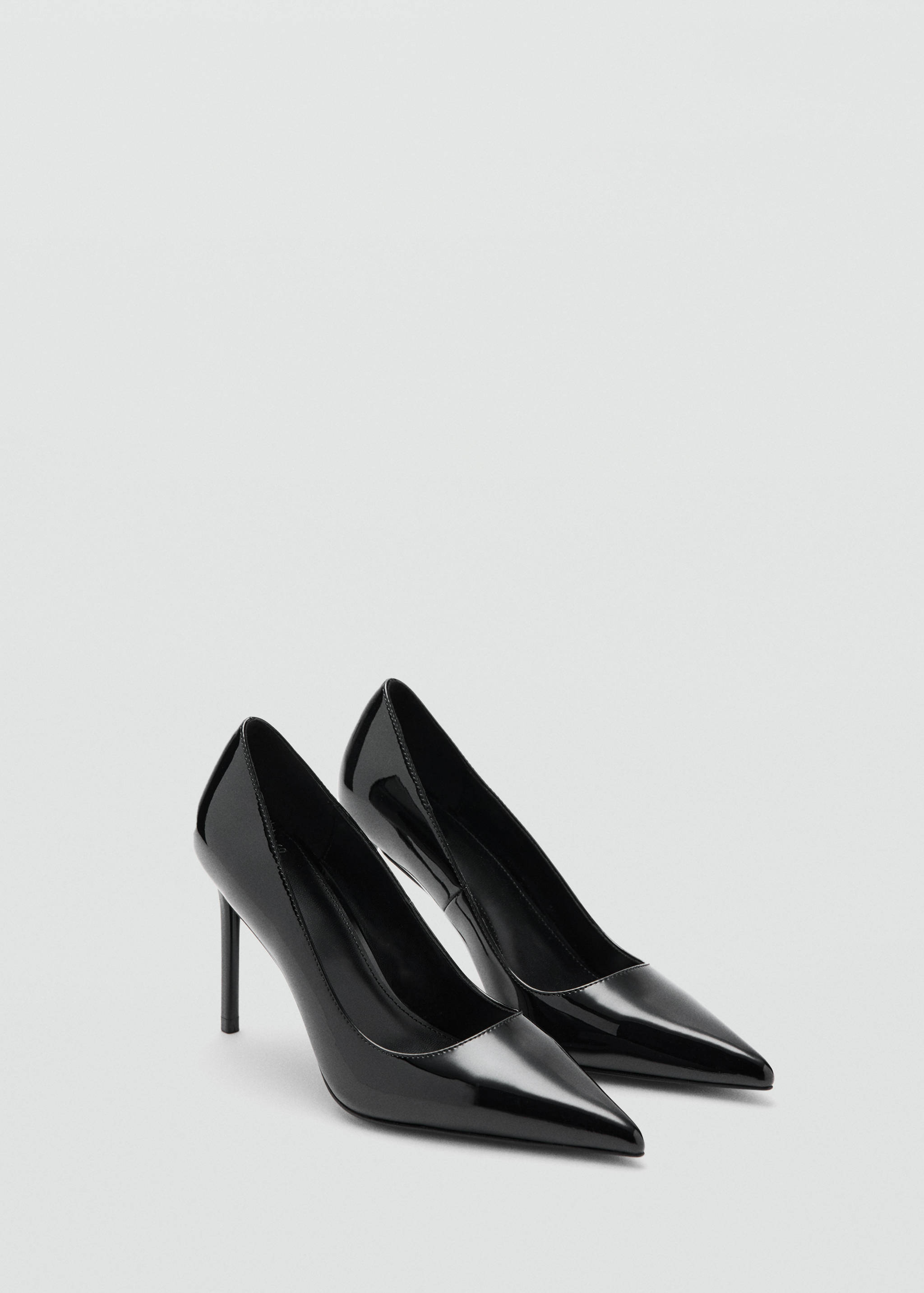 Patent leather heel shoes - Medium plane
