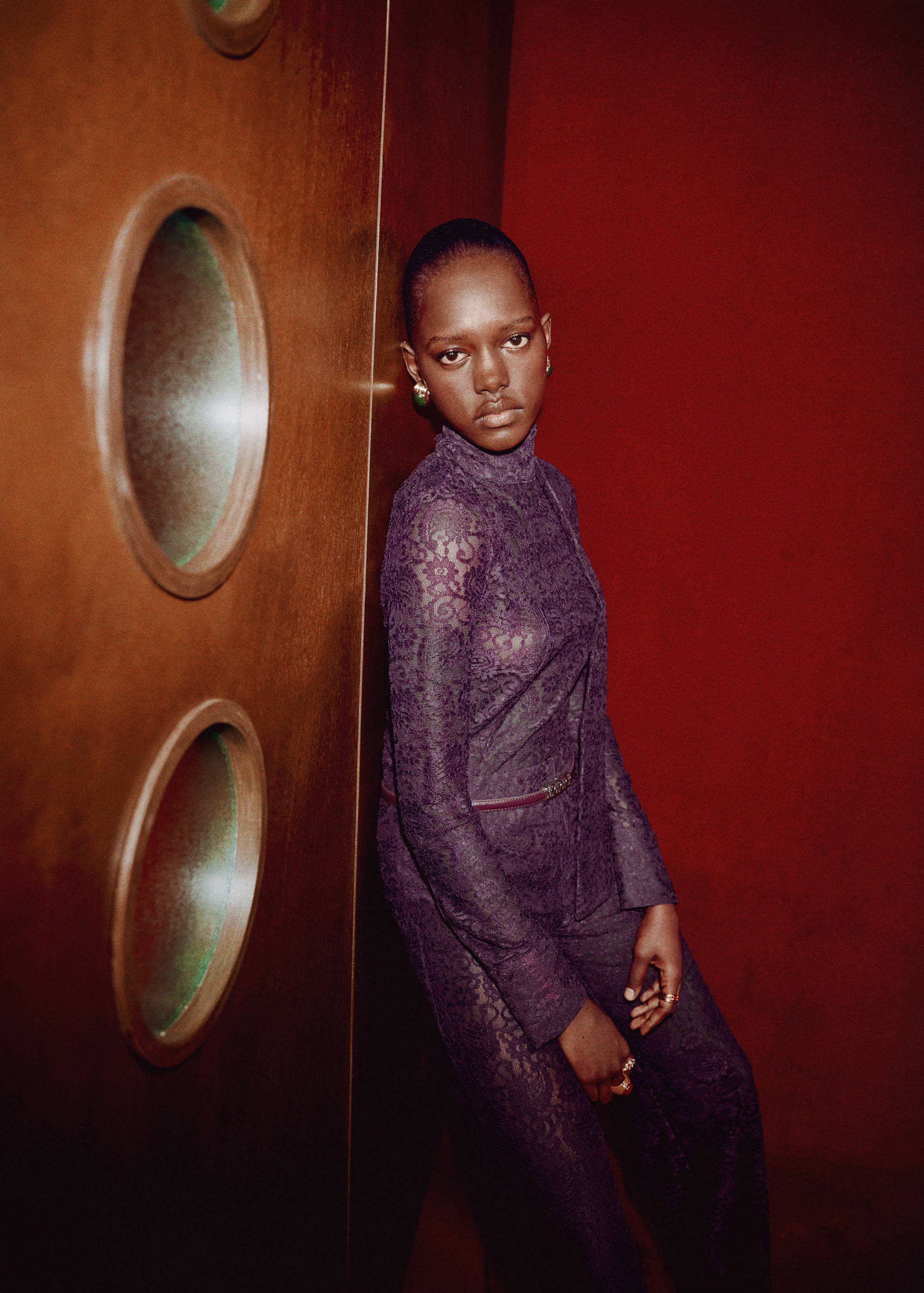 Lace shirt with scarf - Details of the article 2