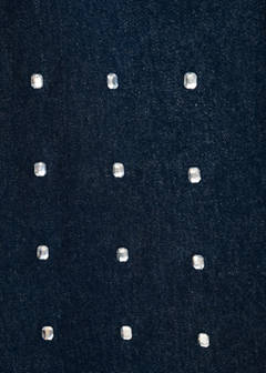 Wide leg jeans with crystals — Open Blue 8