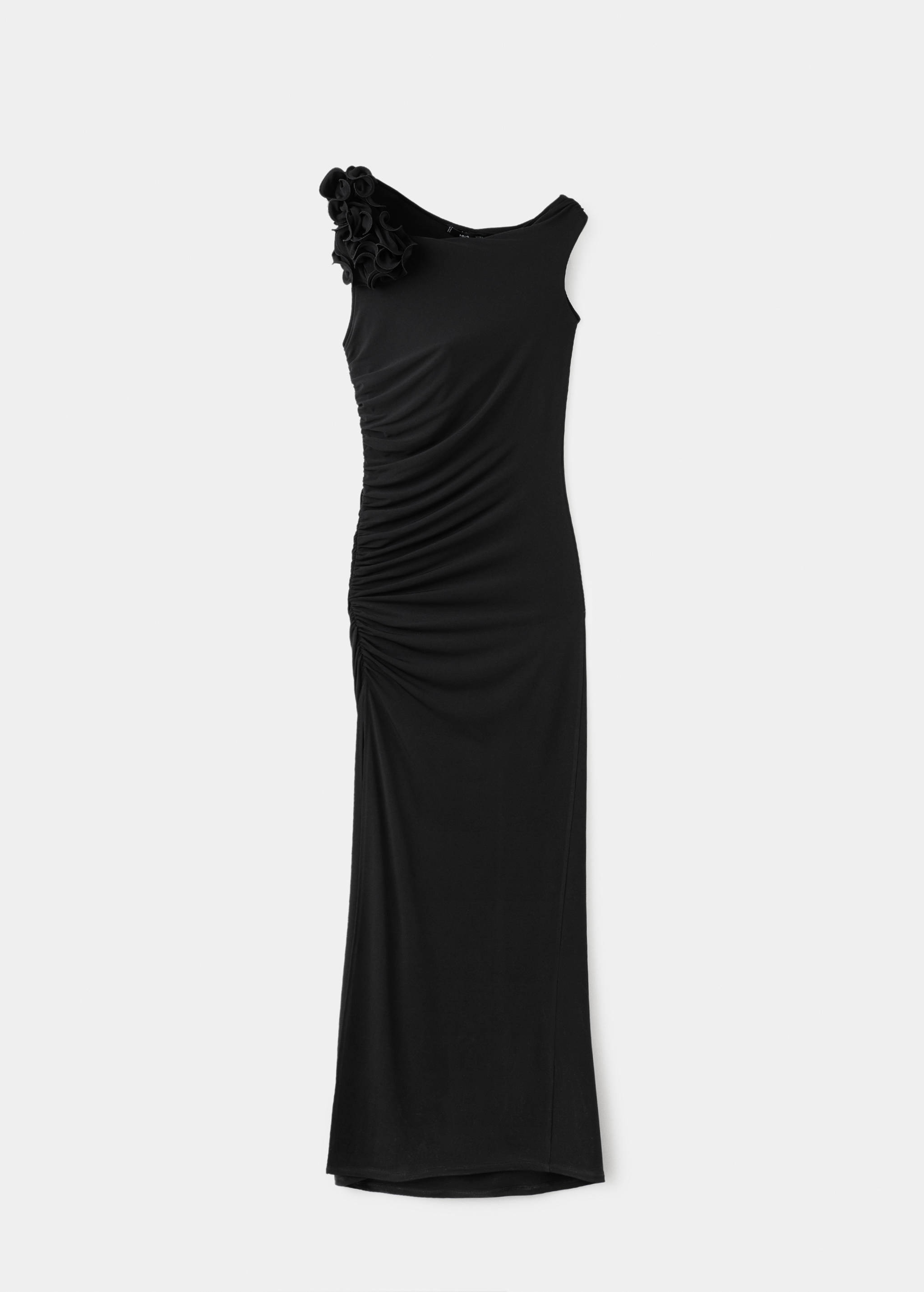 Fine-knit dress with frill embellishments - Article without model