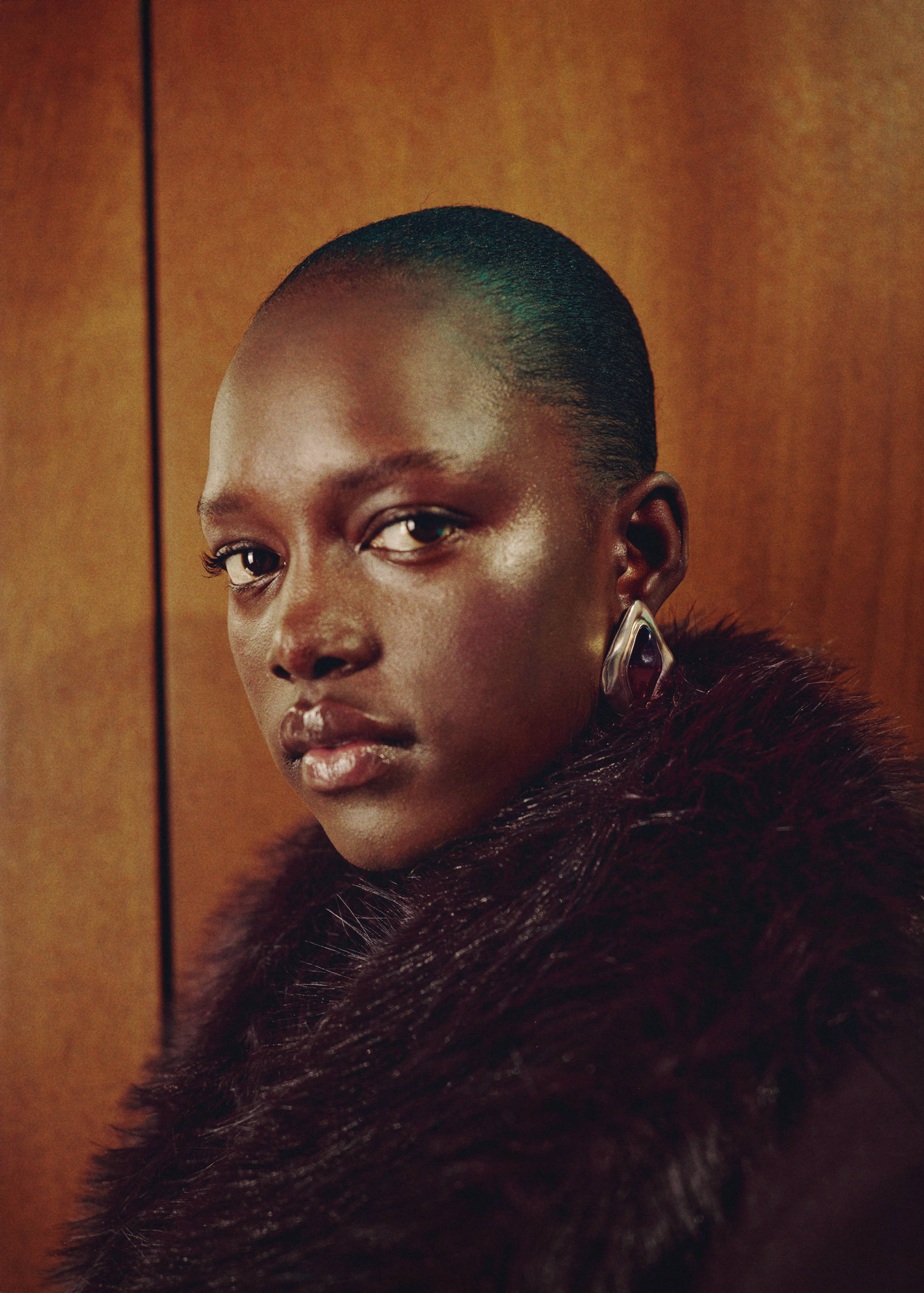 Manteco wool coat with fur collar - Details of the article 2