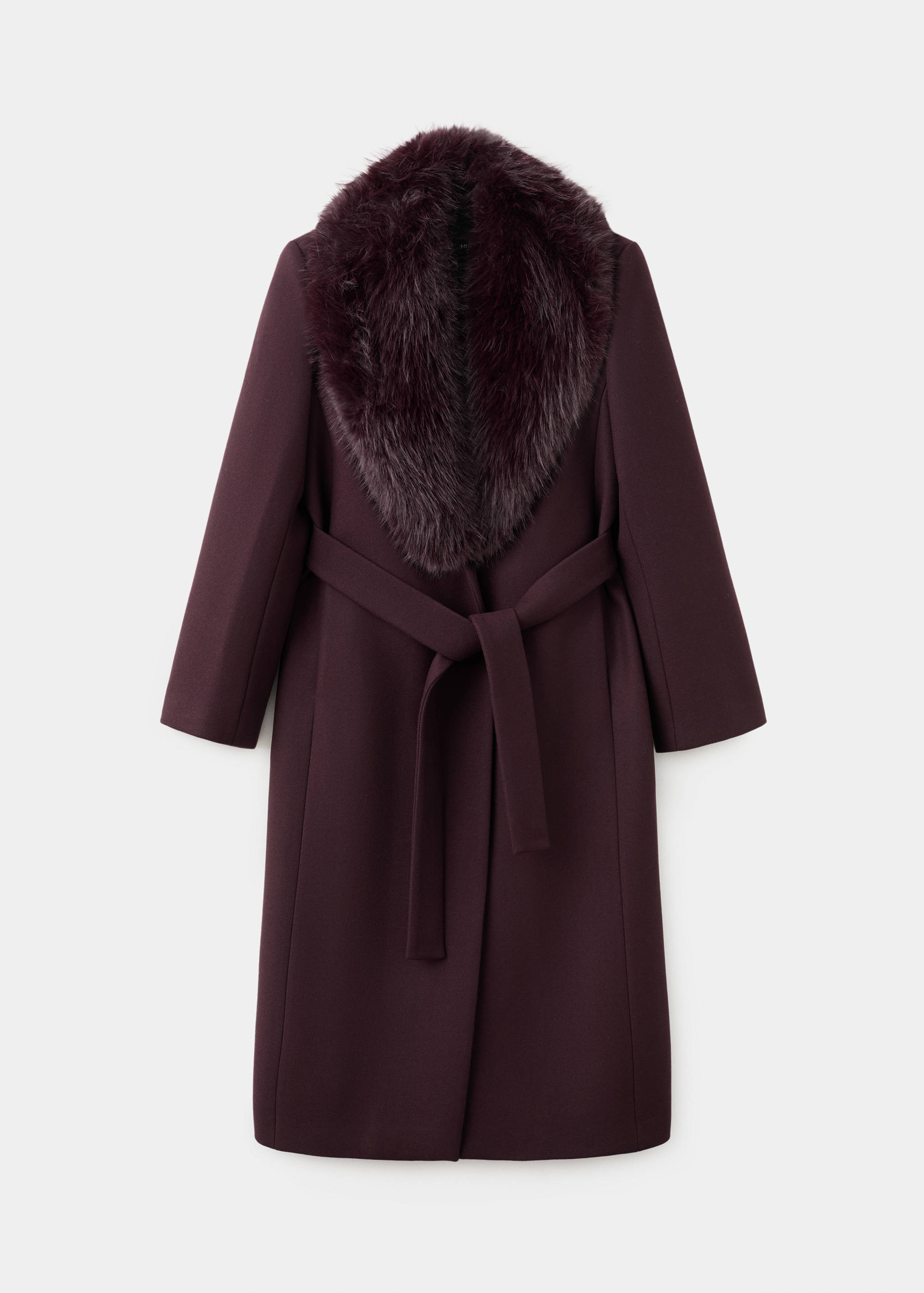 Manteco wool coat with fur collar - Article without model