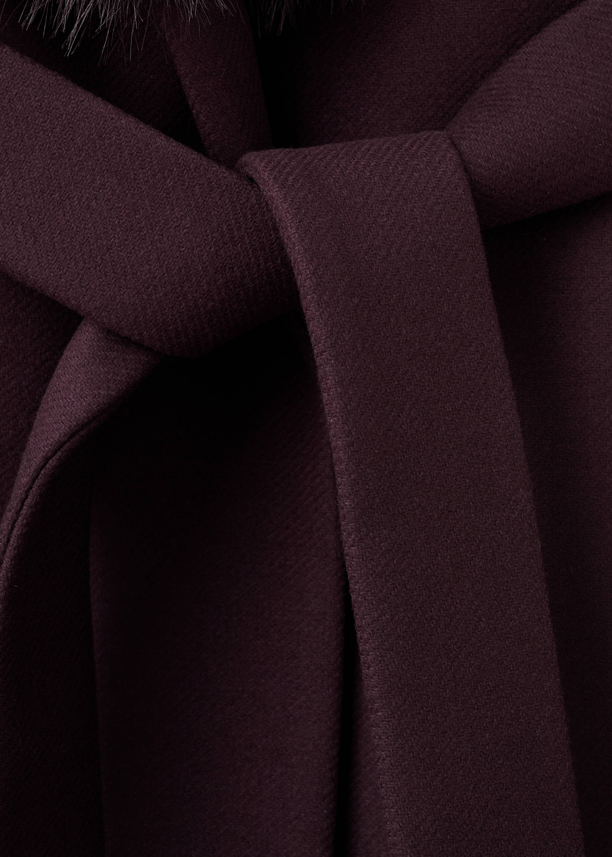 Manteco wool coat with fur collar - Details of the article 8