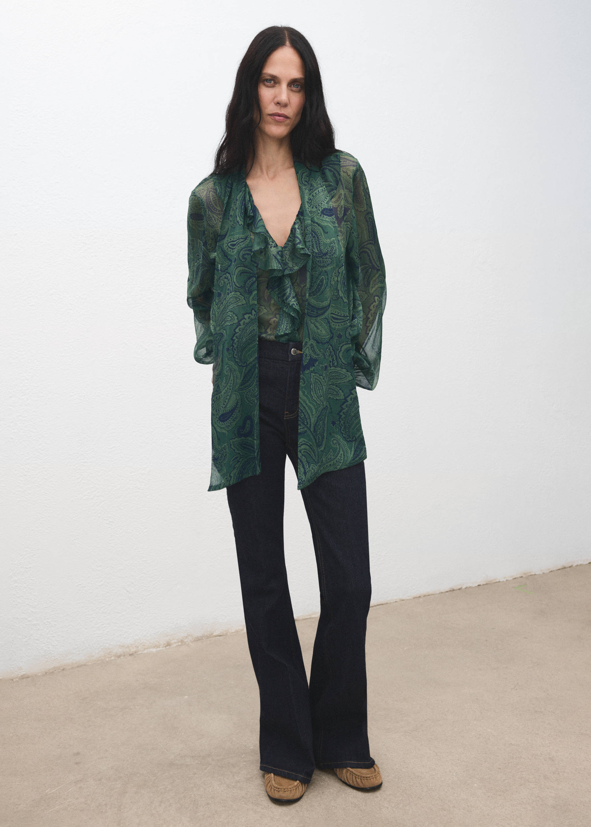 بلوزة بيسلي شال - رؤية عامة