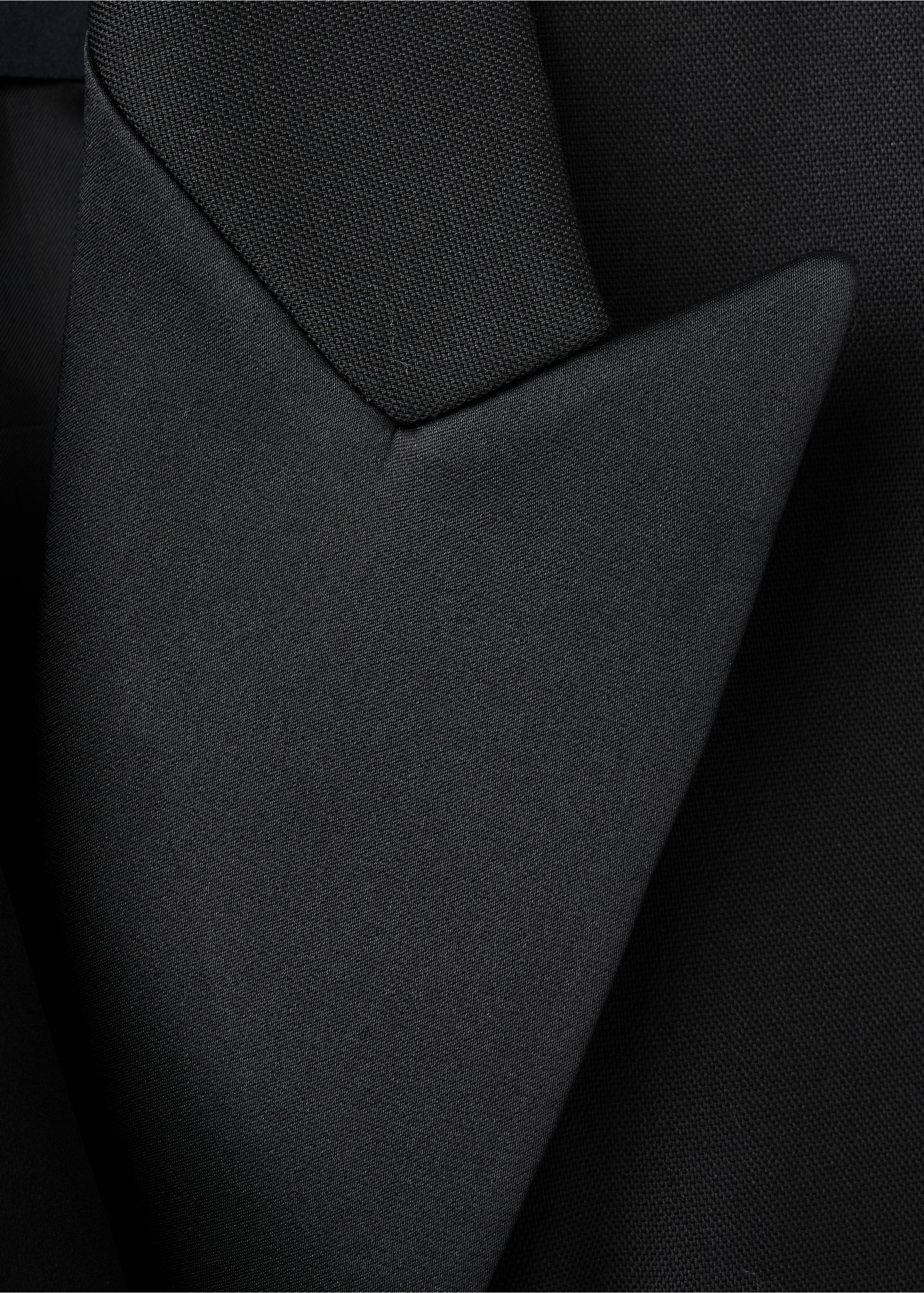 Veste de costume laine mélangée à rabats - Détail de l'article 0, Noir. Ref: 17039121-00.