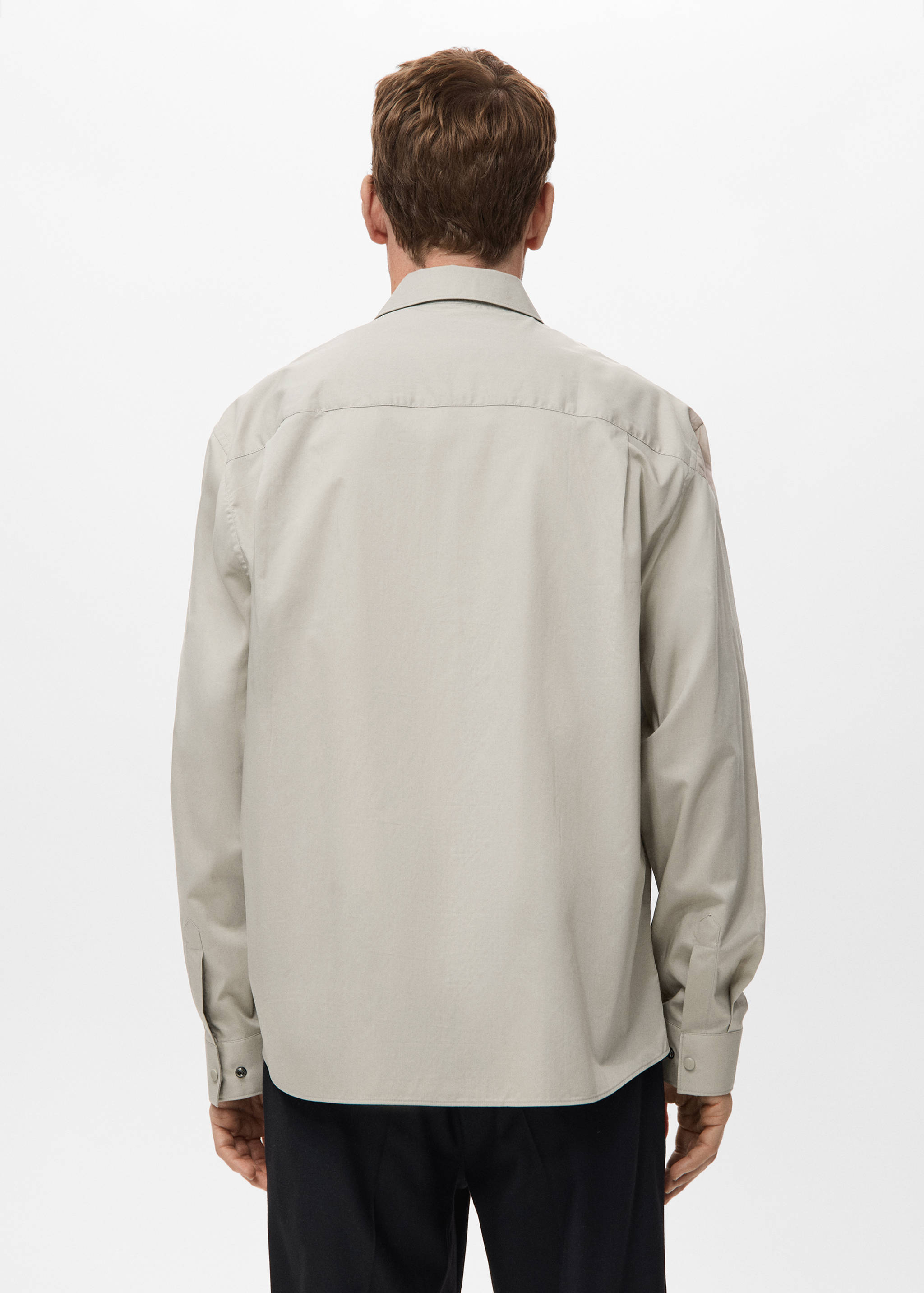 100% cotton relaxed-fit shirt - Reverse of the article