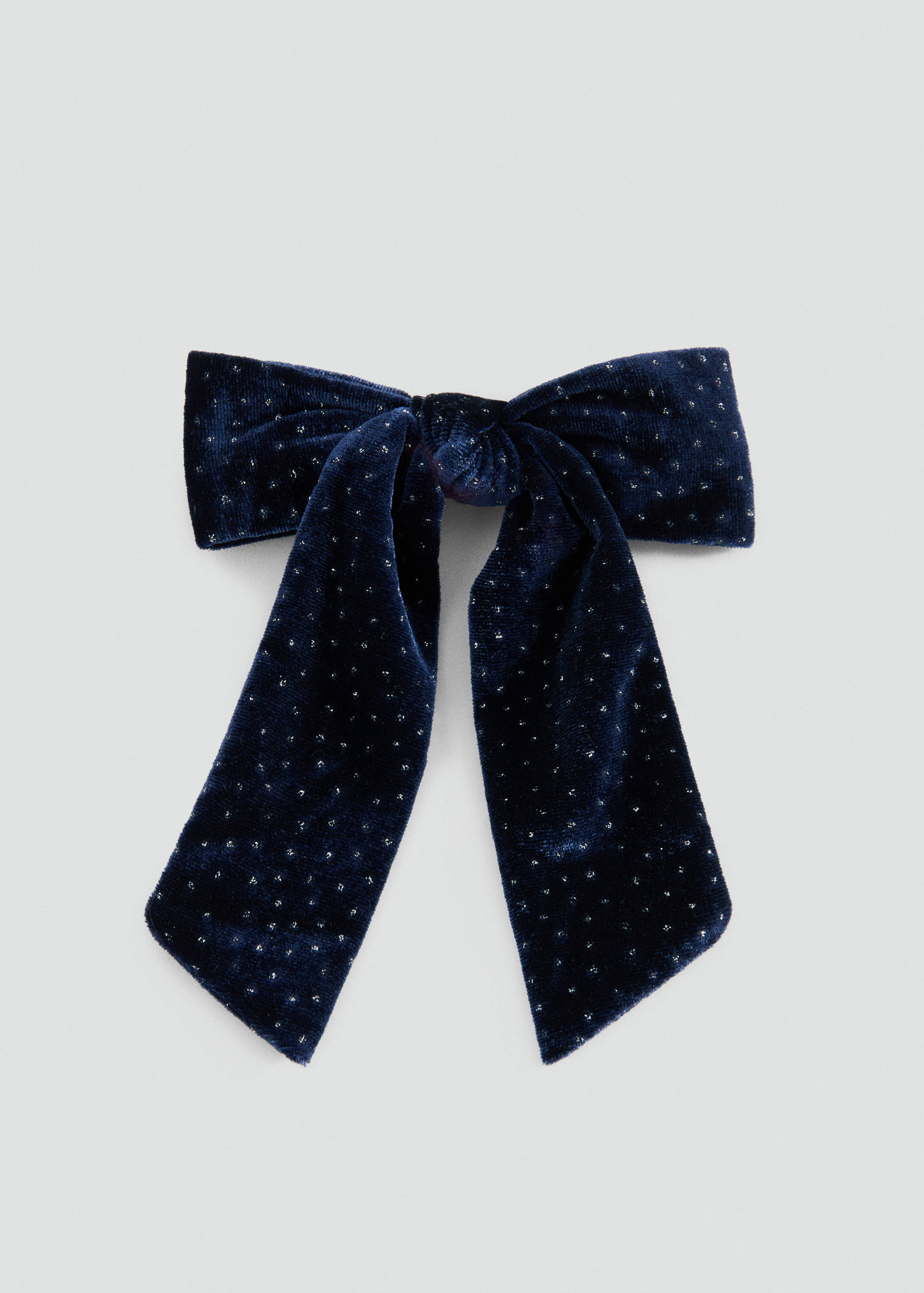 Barrette nœud velours - Article sans modèle