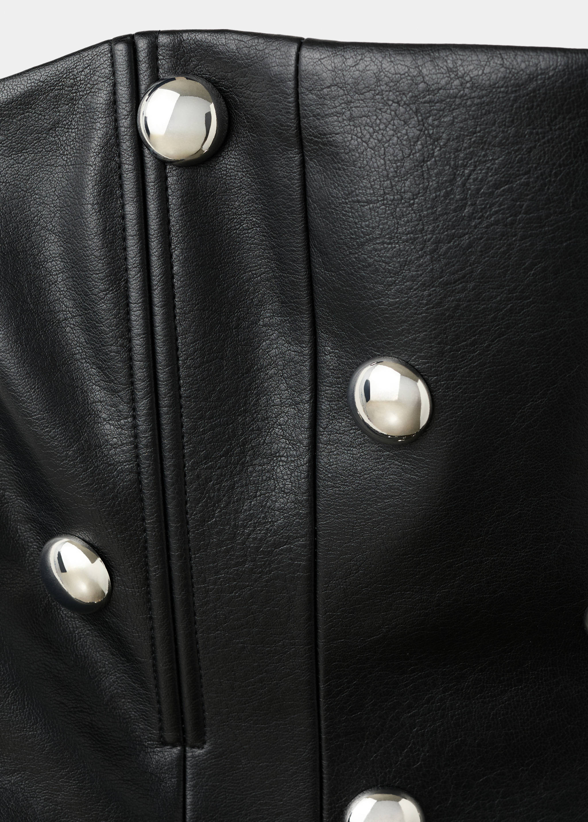 Studded faux-leather dress - Details of the article 8