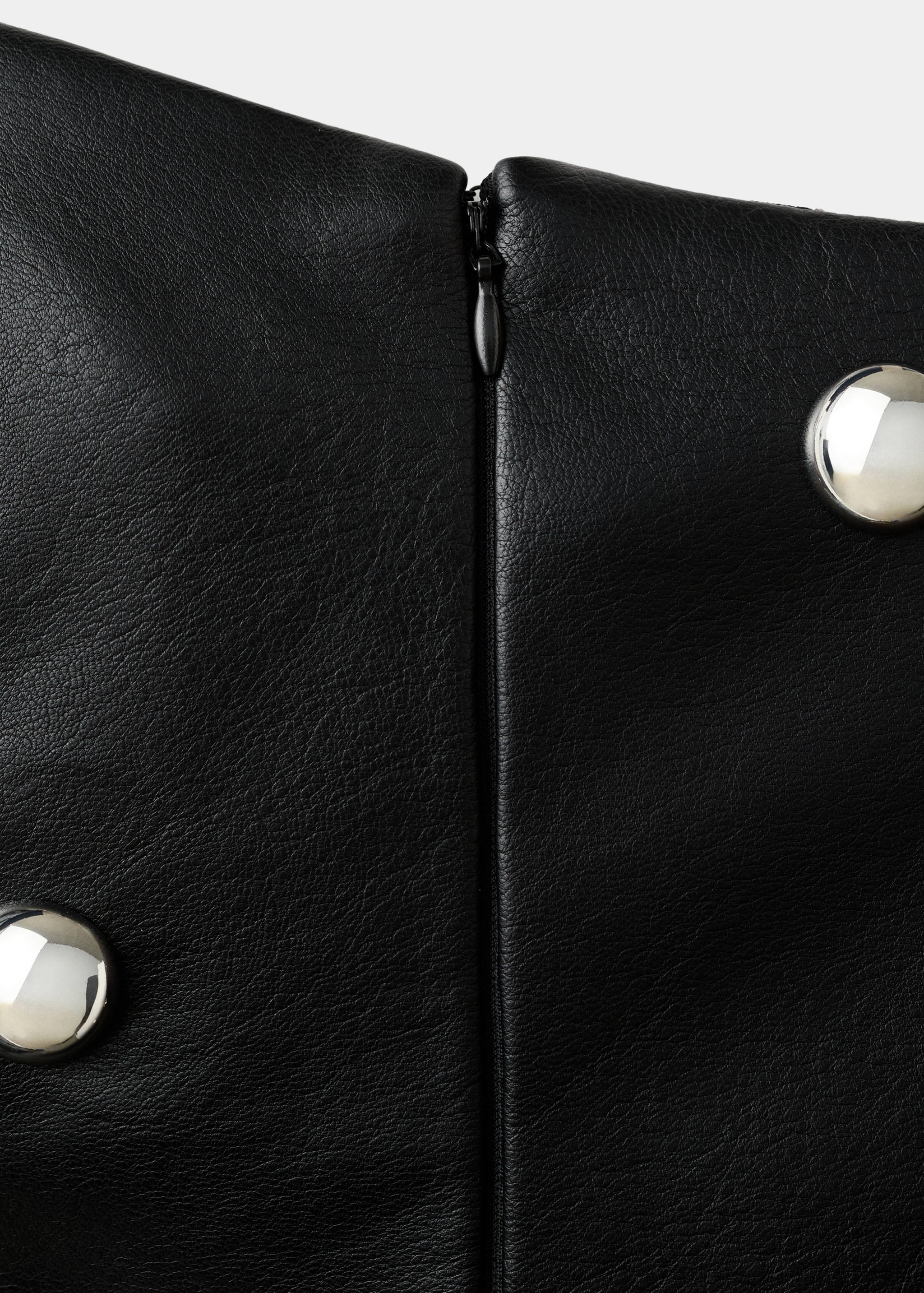Studded faux-leather dress - Details of the article 0