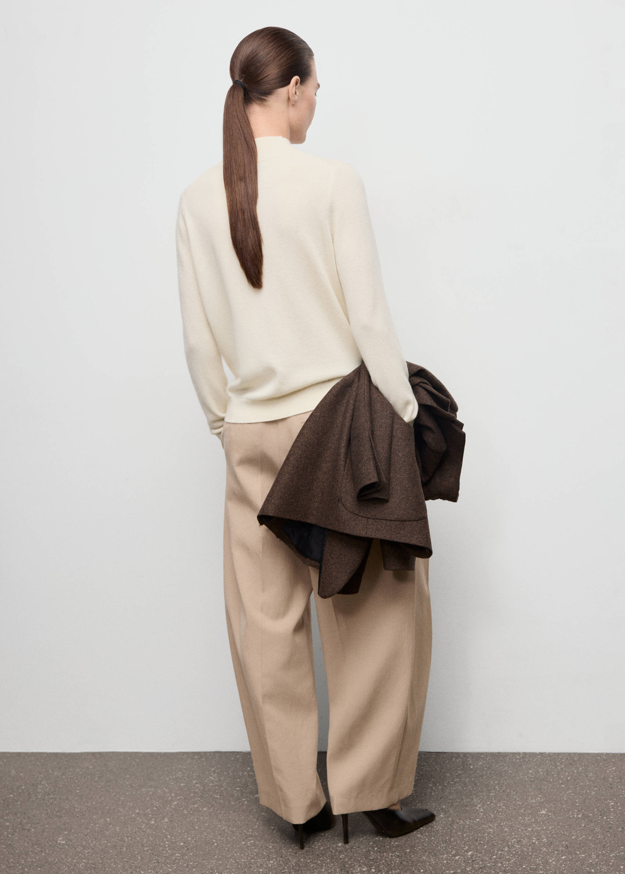 Pull-over 100 % cachemire col montant - Verso de l’article