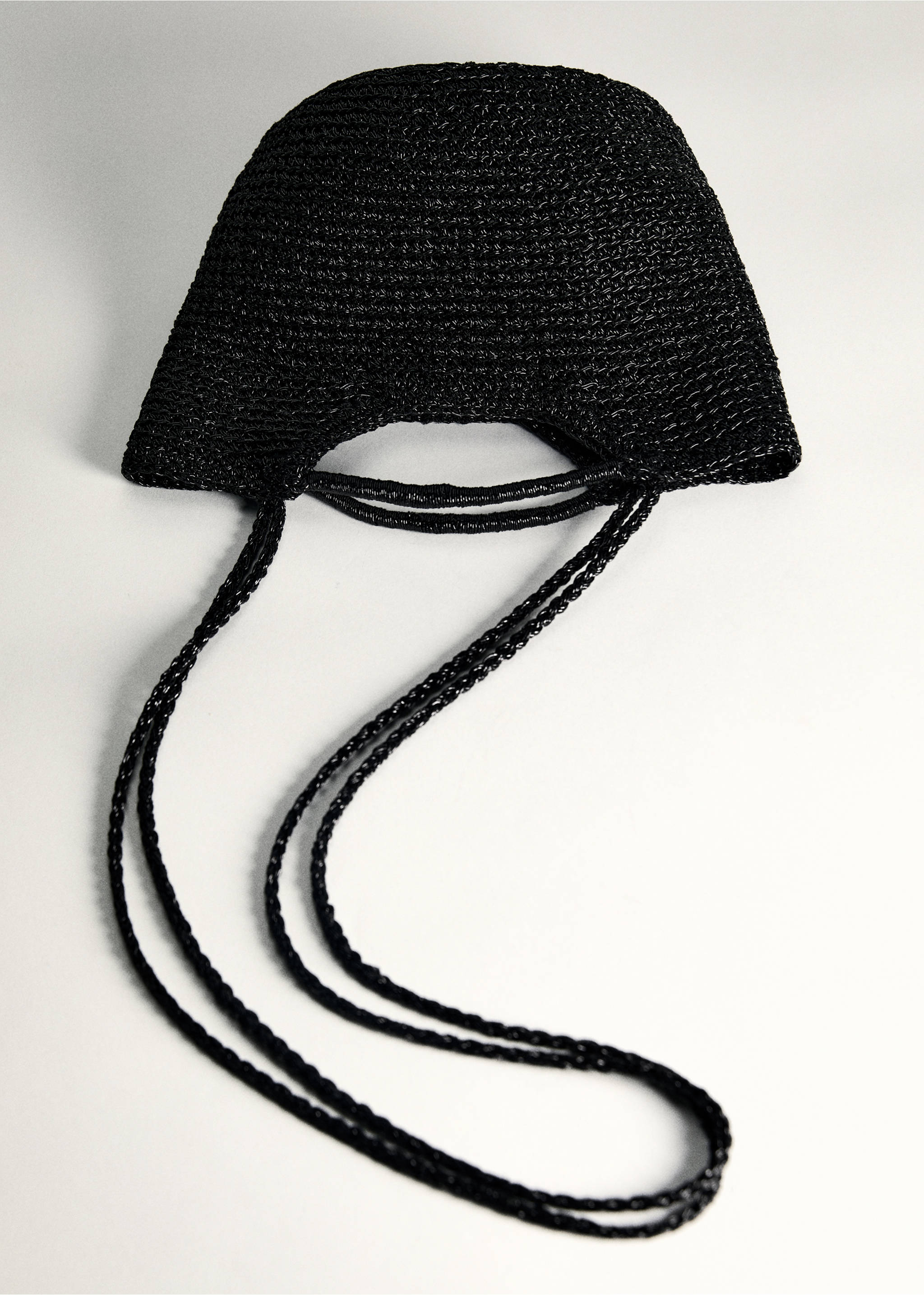 Mini sac bandoulière en tissu - Détail de l'article 5, Noir. Ref: 17041123-00.